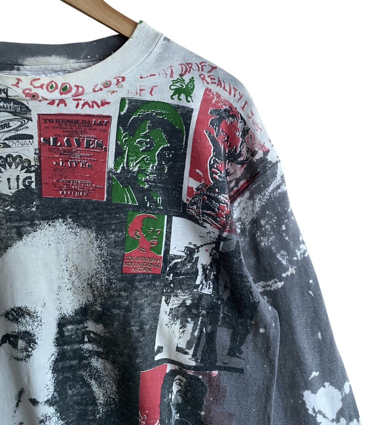 Band Tees Rare Vintage Bob Marley Mosquitohead Acid Wash T-shirt 1990s Size US L / EU 52-54 / 3 - 9 Thumbnail