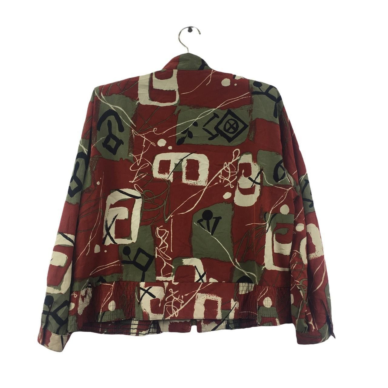 Vintage Vtg 90’ GOLD CAT JAPAN Pop Art Abstract Painting Jacket Size M / US 6-8 / IT 42-44 - 4 Thumbnail