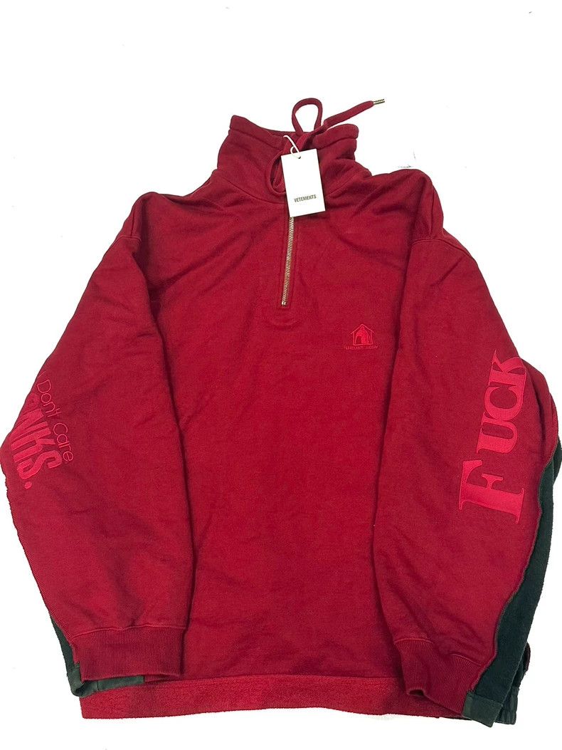 Vetements Vetements Patchwork Half Zip Sweatshirt Size US M / EU 48-50 / 2 - 1 Thumbnail