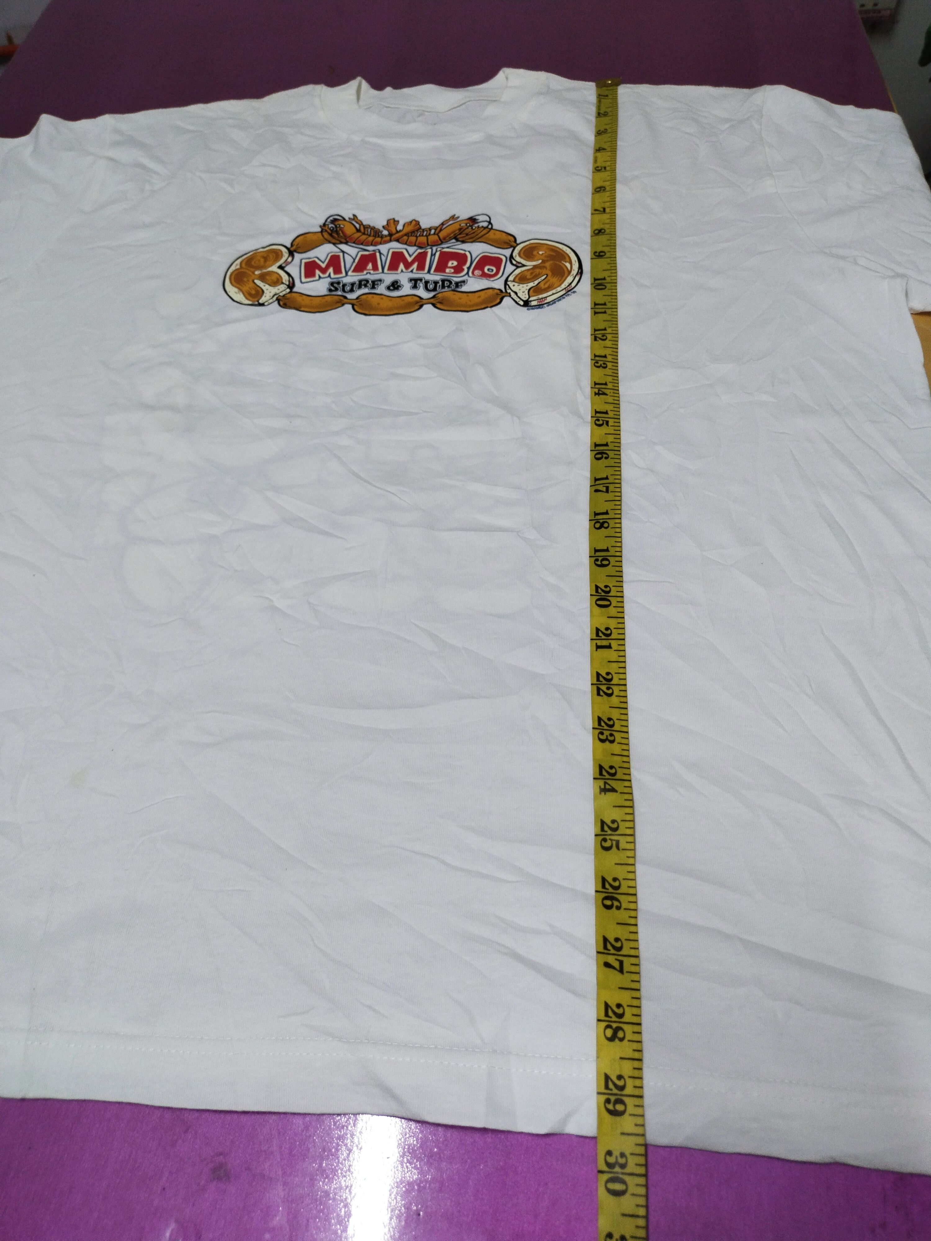 Mambo Vintage Mambo Graphics Surf & Turf Mitchell White Tee Size US L / EU 52-54 / 3 - 13 Thumbnail