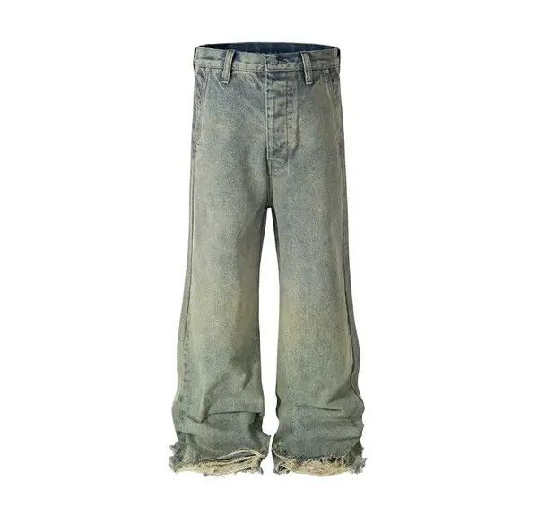 Other Vintage street hip-hop washed and faded micro flare jeans Size US 32 / EU 48 - 1 Thumbnail