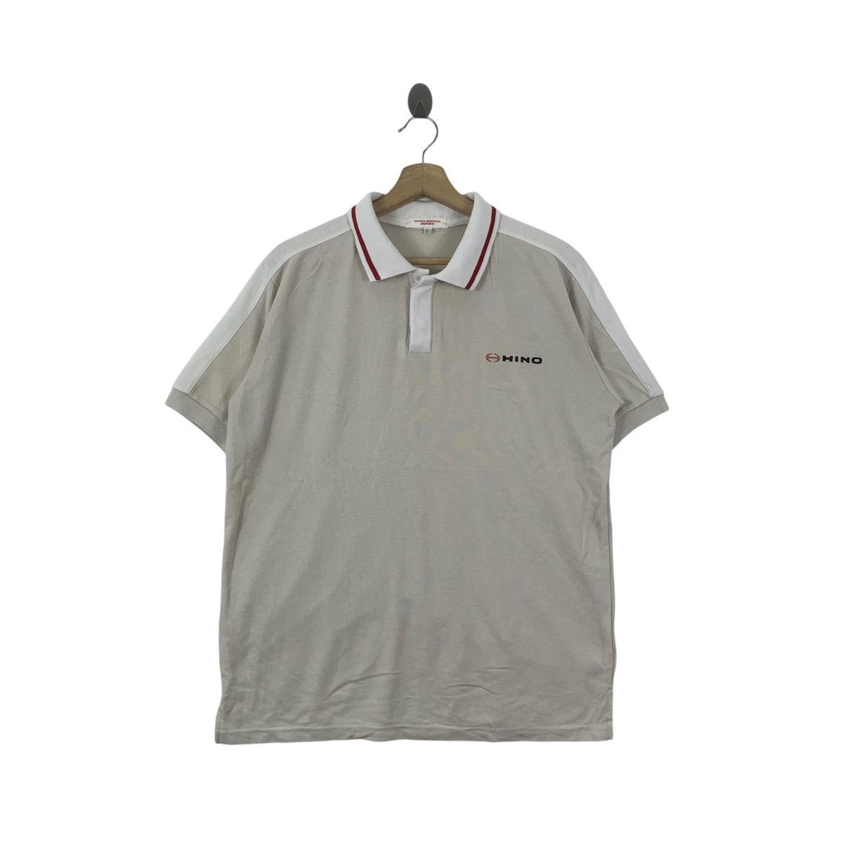 Vintage Vintage HINO MOTORS AUTOMOTIVE Racing Team Polo Tee Shirt Size US L / EU 52-54 / 3 - 1 Thumbnail