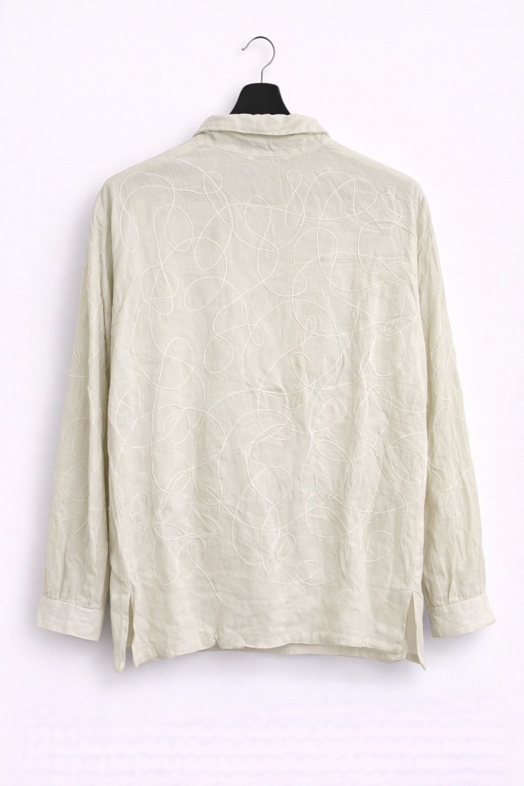 Yohji Yamamoto Vintage Yohji Yamamoto Embroidered Abstract Avant-Garde Size US M / EU 48-50 / 2 - 2 Thumbnail