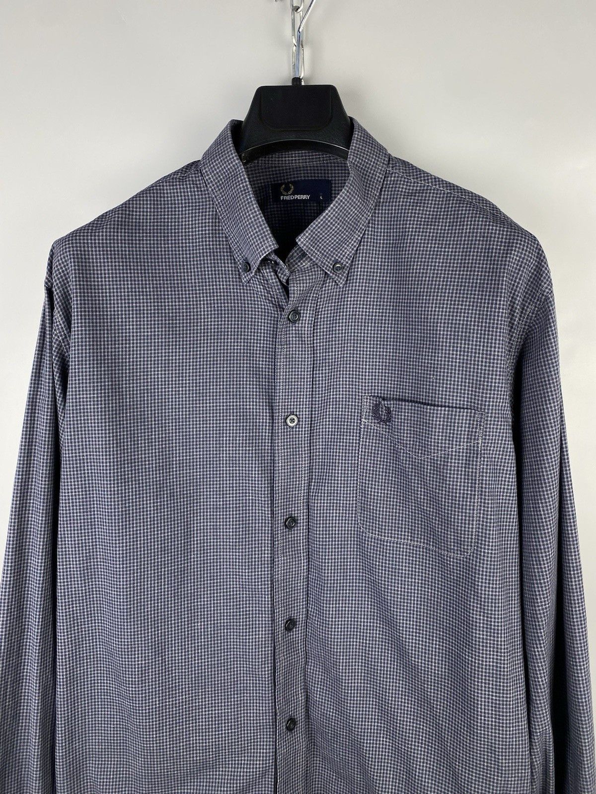 Fred Perry Fred Perry Cotton Check Button Long Sleeve Shirt Size US L / EU 52-54 / 3 - 3 Thumbnail