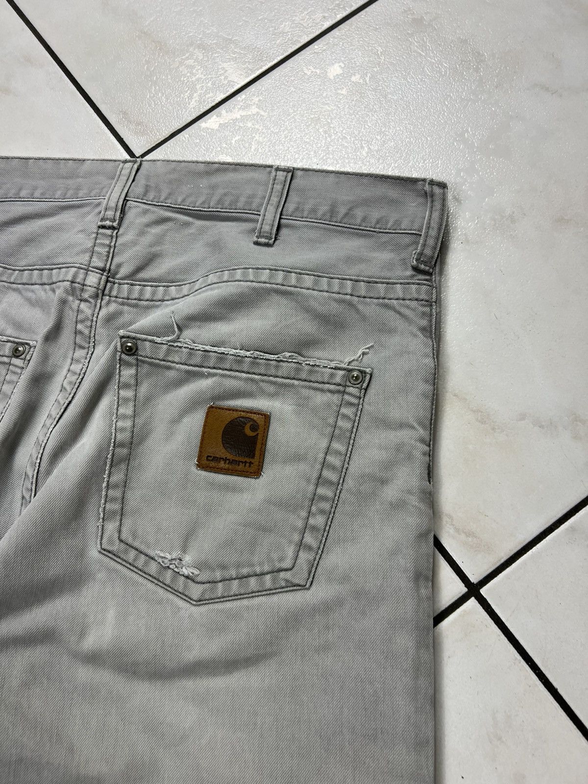 Carhartt Vintage Carhartt slim pant regular washed leather trousers Size US 30 / EU 46 - 17 Thumbnail