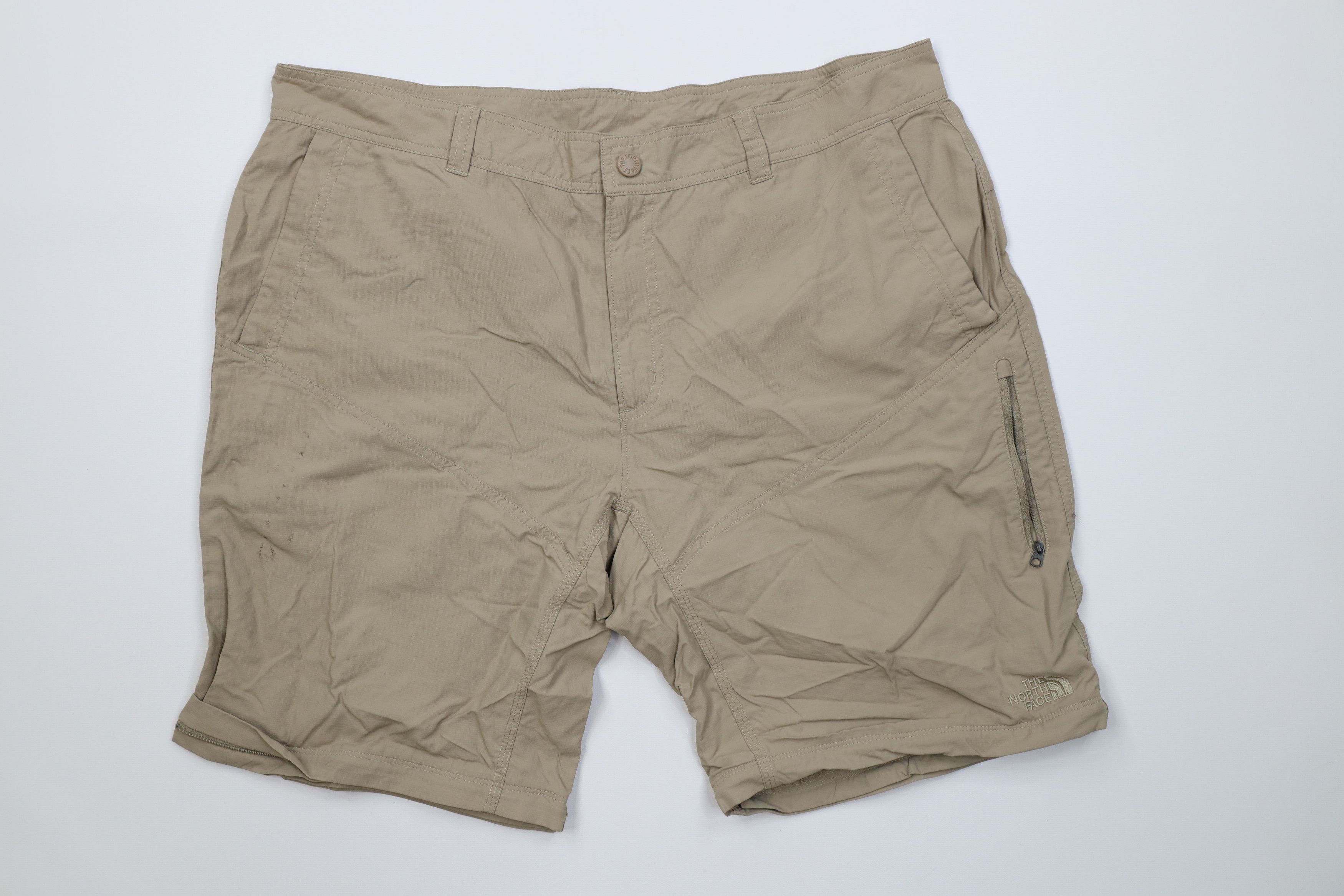 The North Face Vintage Y2K The North Face Spell Out Trekking Shorts Beige Size US 40 / EU 56 - 1 Thumbnail