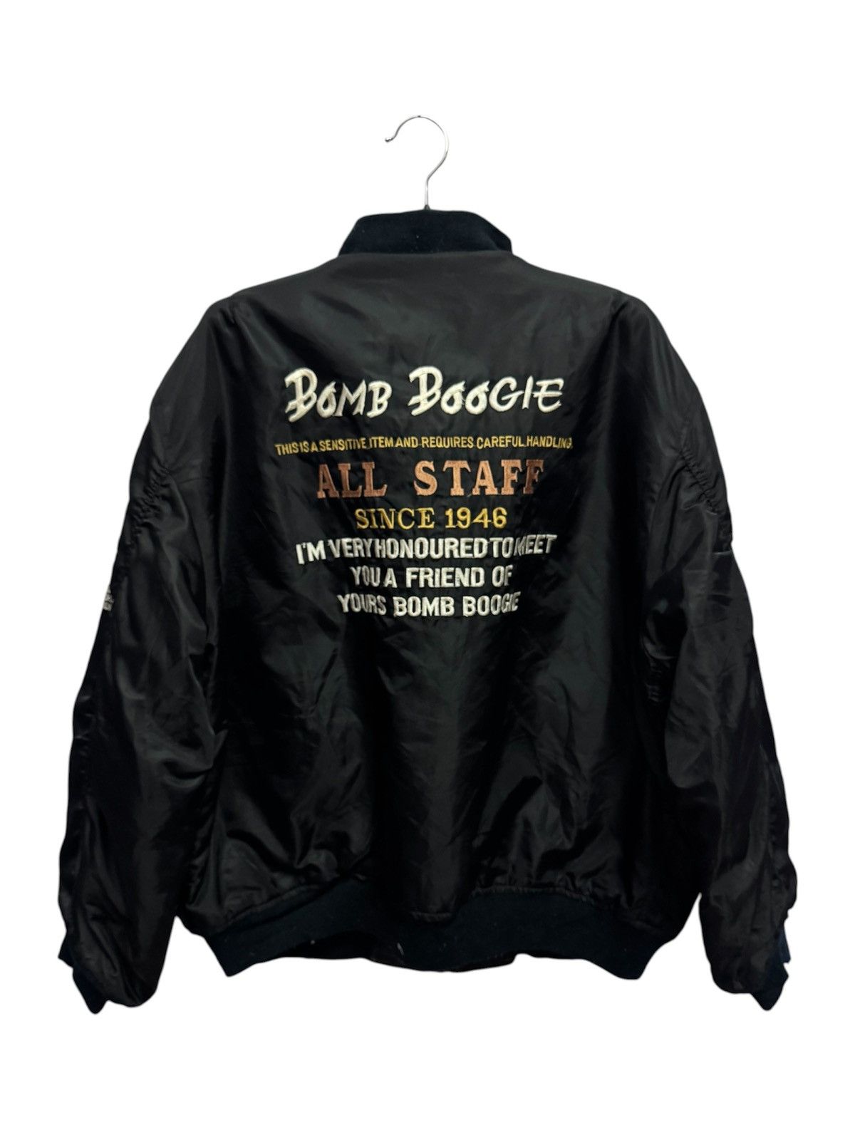 Alpha Industries Bomb Boogies x Alpha Type CWU-36/P MA-1 Bomber Jacket Size US XL / EU 56 / 4 - 2 Thumbnail
