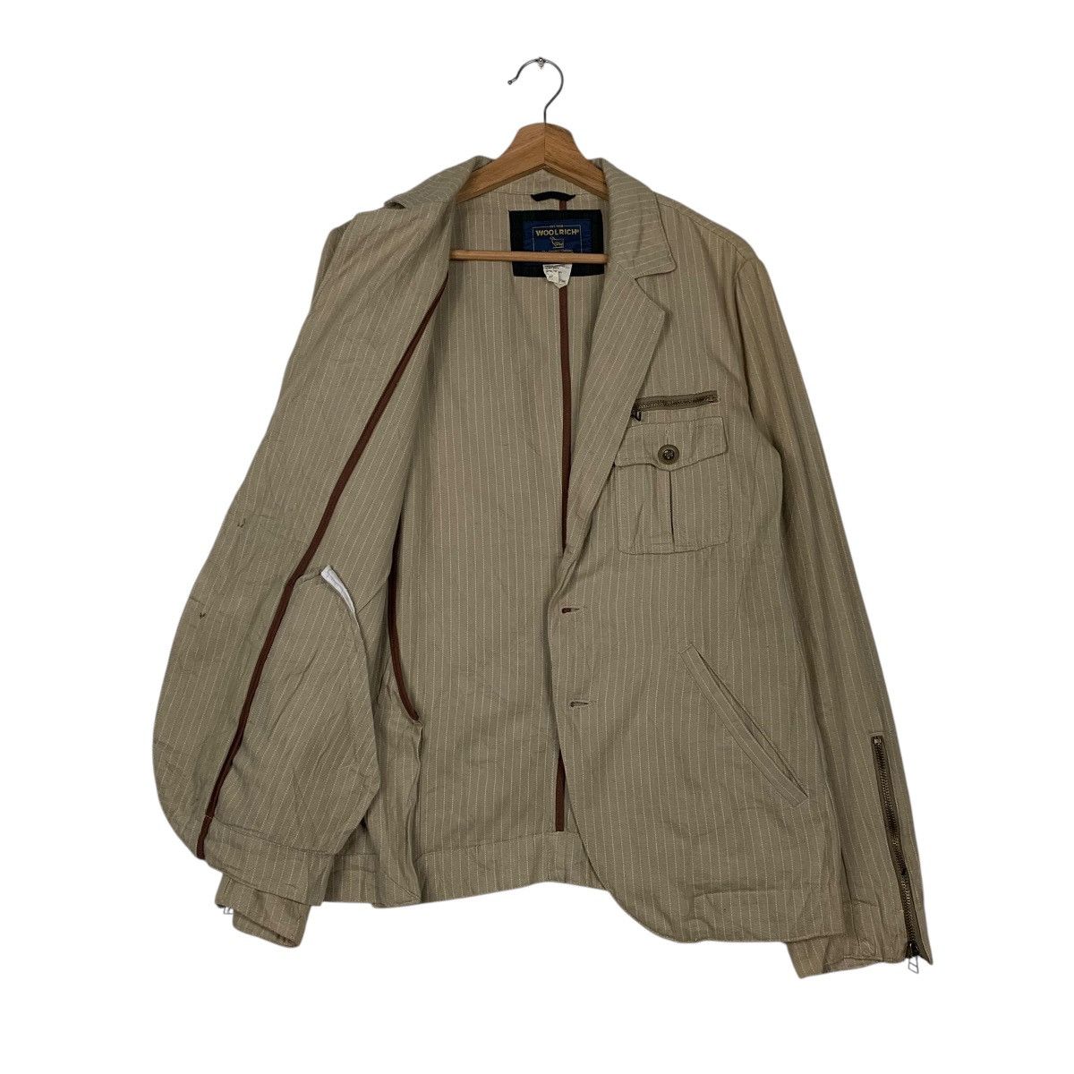 Woolrich Woolen Mills Woolrich Stripe Casual Men Jacket Size US M / EU 48-50 / 2 - 9 Thumbnail
