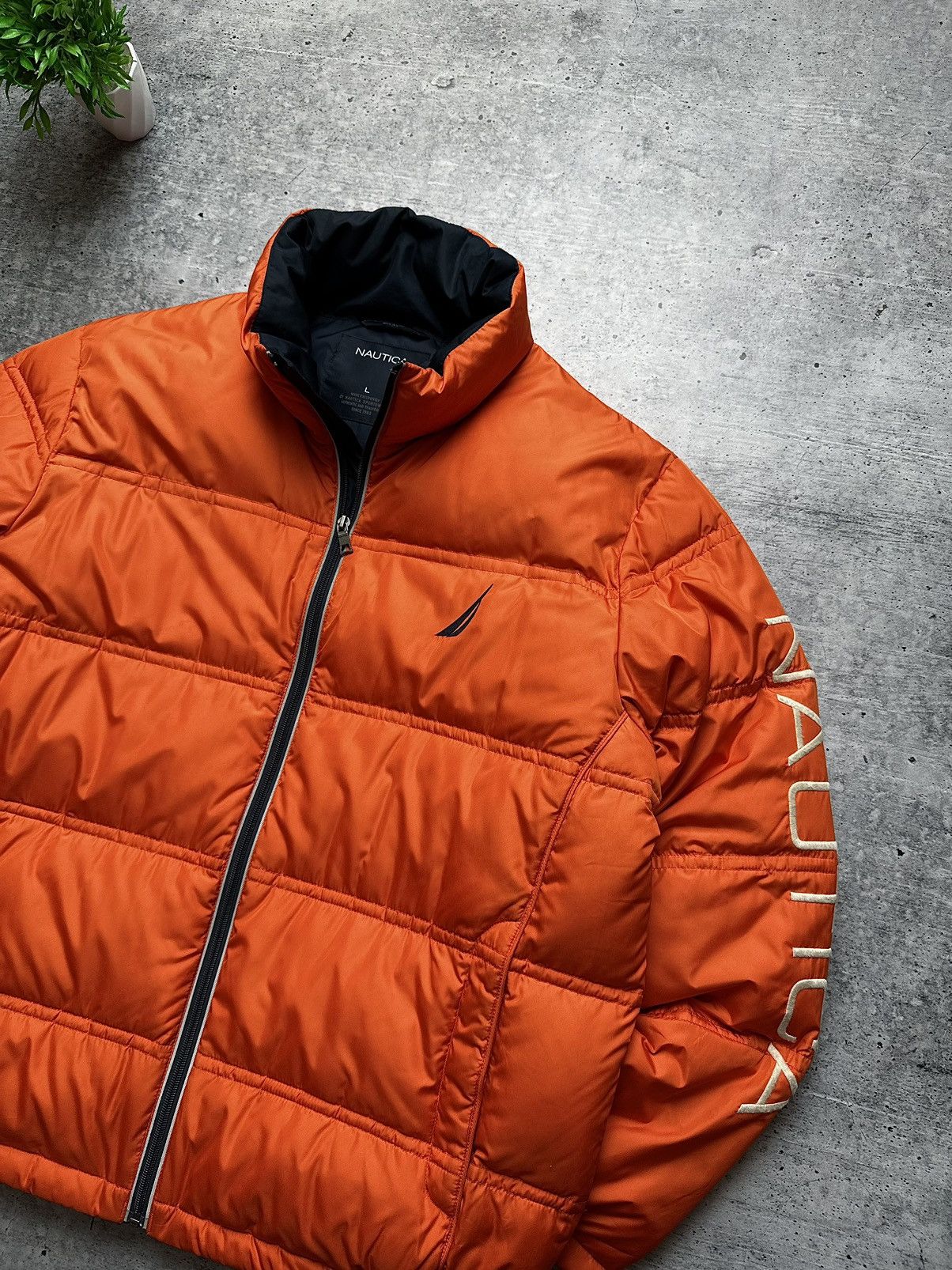 Nautica × Vintage Nautica Competition Down Bomber Puffer Y2K Jacket Size US L / EU 52-54 / 3 - 3 Thumbnail