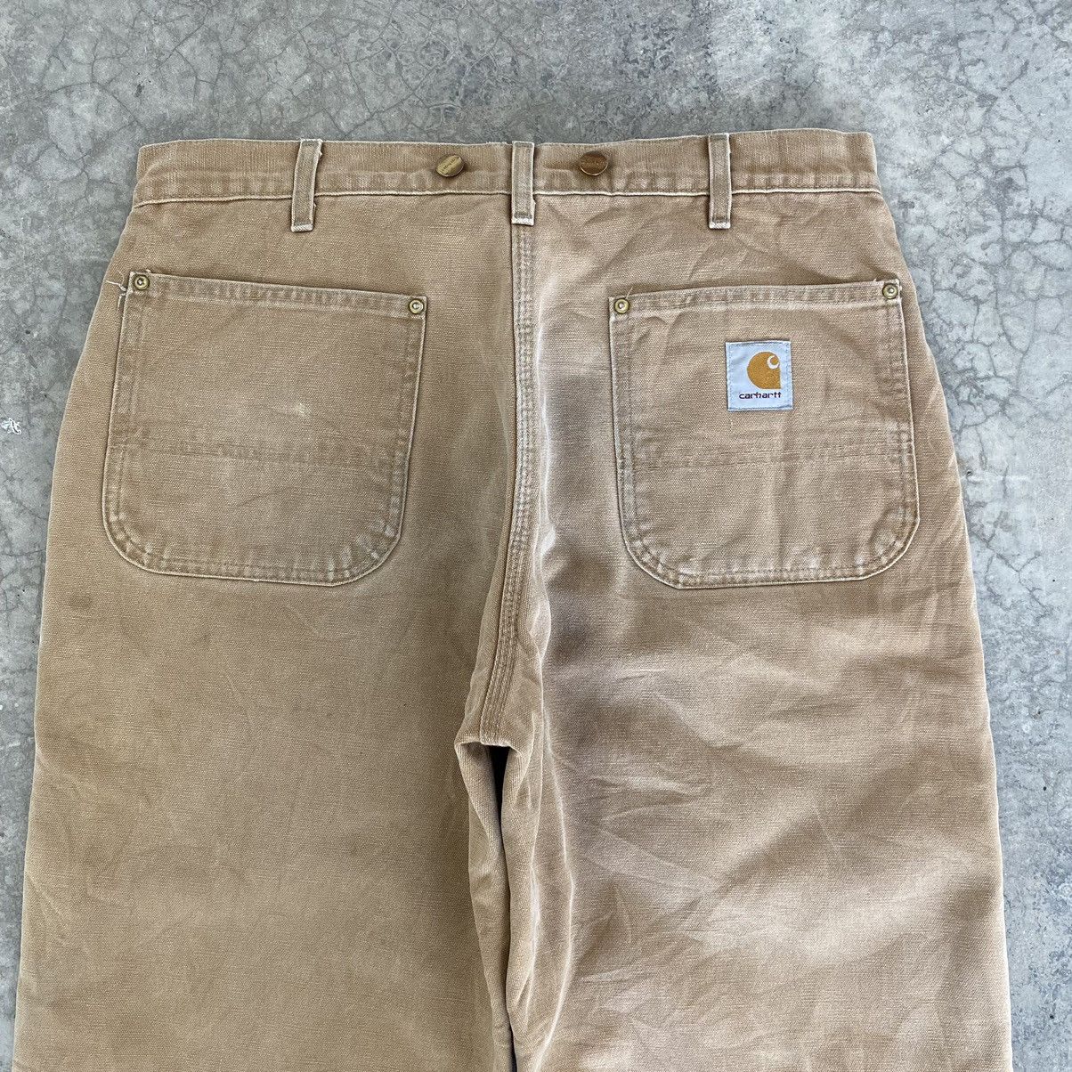 Carhartt VTG Carhartt Insolation Lined Faded Tan Workwear Pants Size US 33 - 21 Thumbnail
