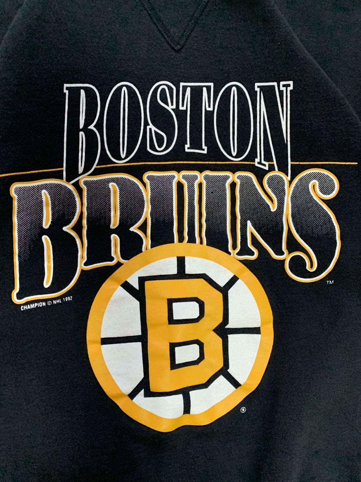 Champion × Vintage Vintage Champion Boston Bruins Sweatshirt 1992 Big Logo Y2K Size US L / EU 52-54 / 3 - 5 Thumbnail