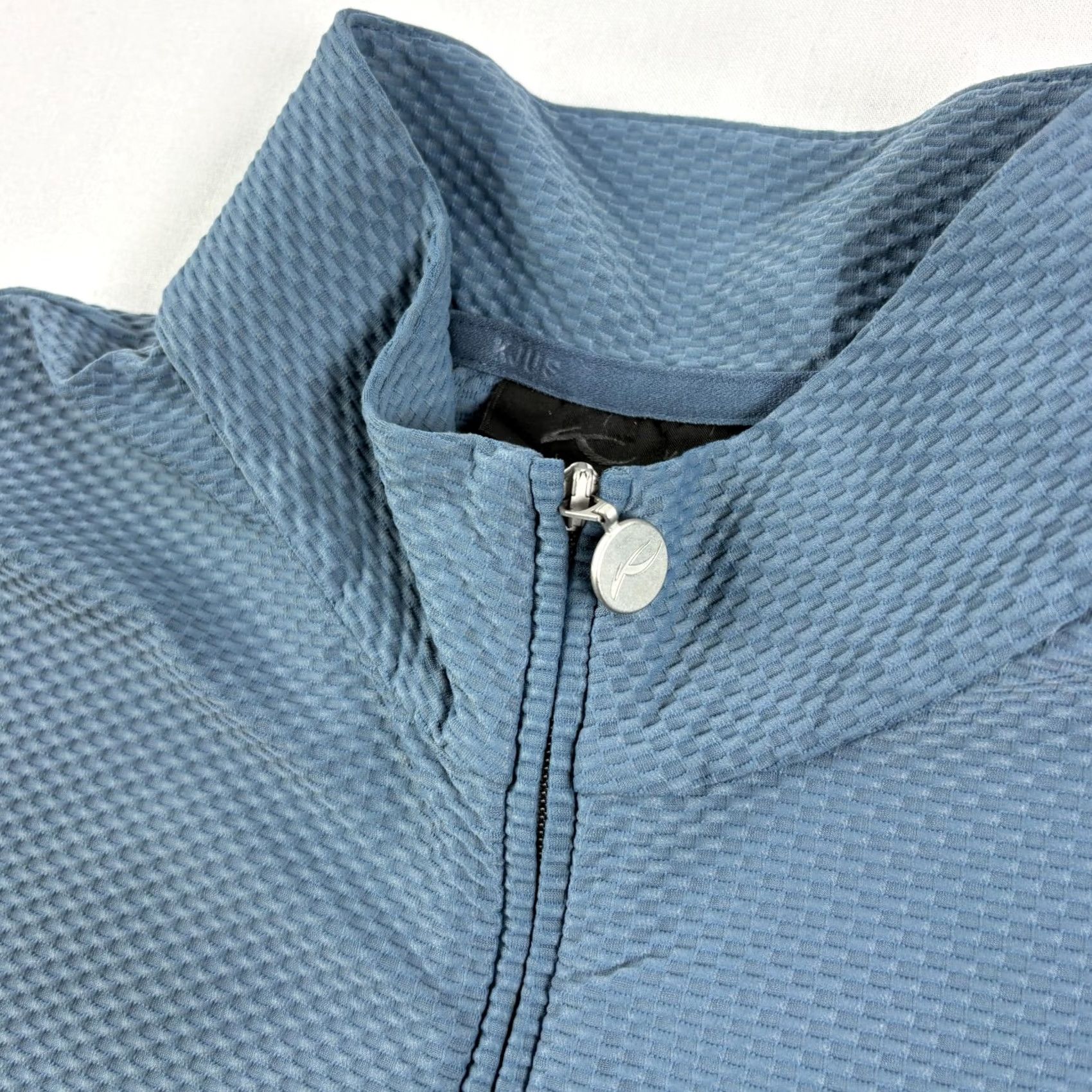 KJUS Kjus Shirt Womens XL Blue Golf Pullover Seoul 1/2 Zip Mock Neck Activewear Casual Pullover Logo Zipper Performance Golf Womens XL Blue Size XL / US 12-14 / IT 48-50 - 3 Thumbnail