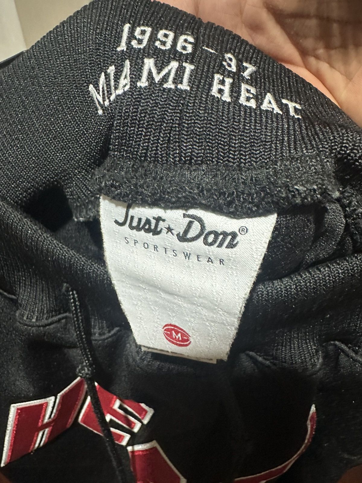 Just Don × Mitchell & Ness Mitchell Ness Just Don Miami Shorts authentic Rare Medium Size US 32 / EU 48 - 6 Thumbnail