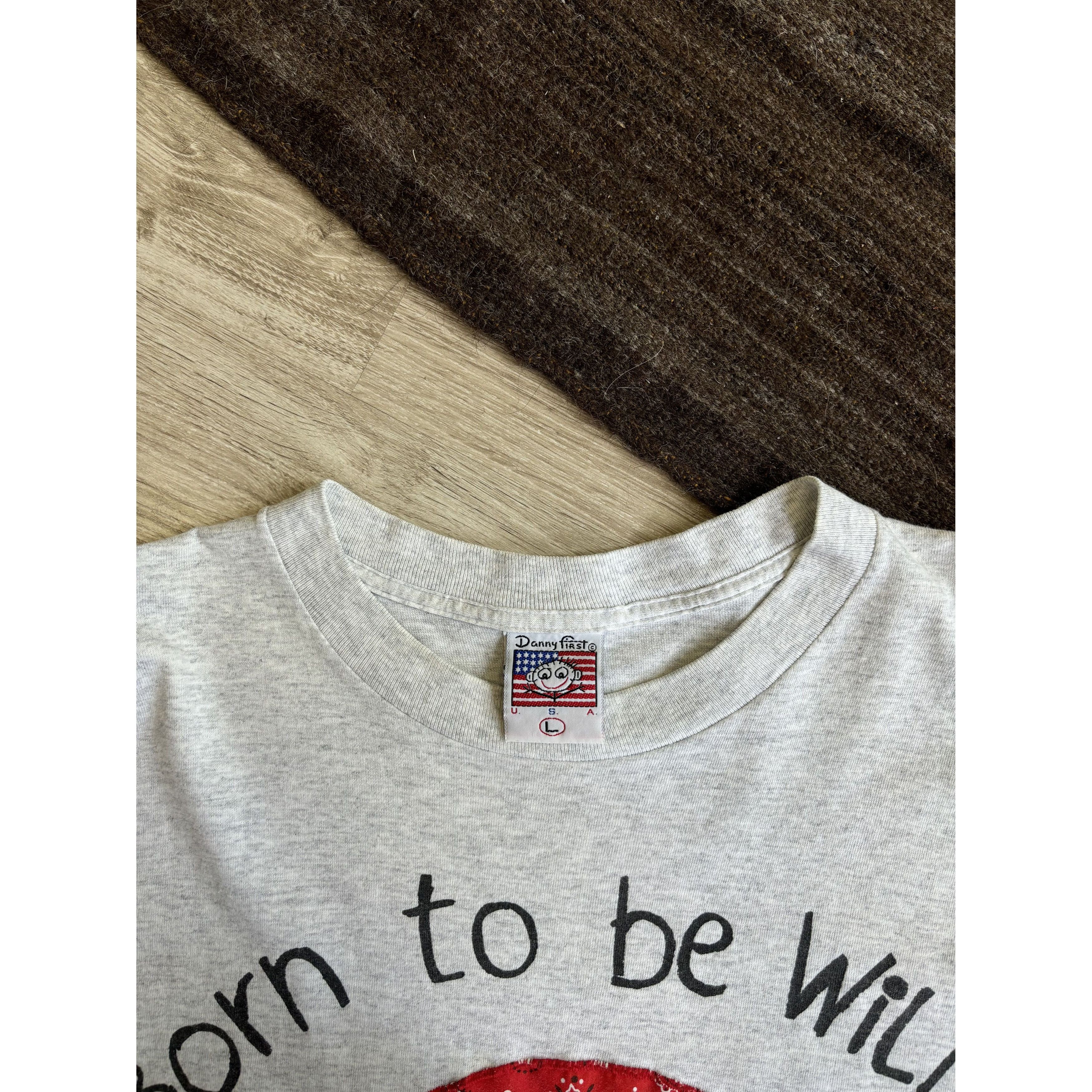 Other Danny First 90s Born to be Wild T Shirt 2825AC Size US XL / EU 56 / 4 - 2 Thumbnail