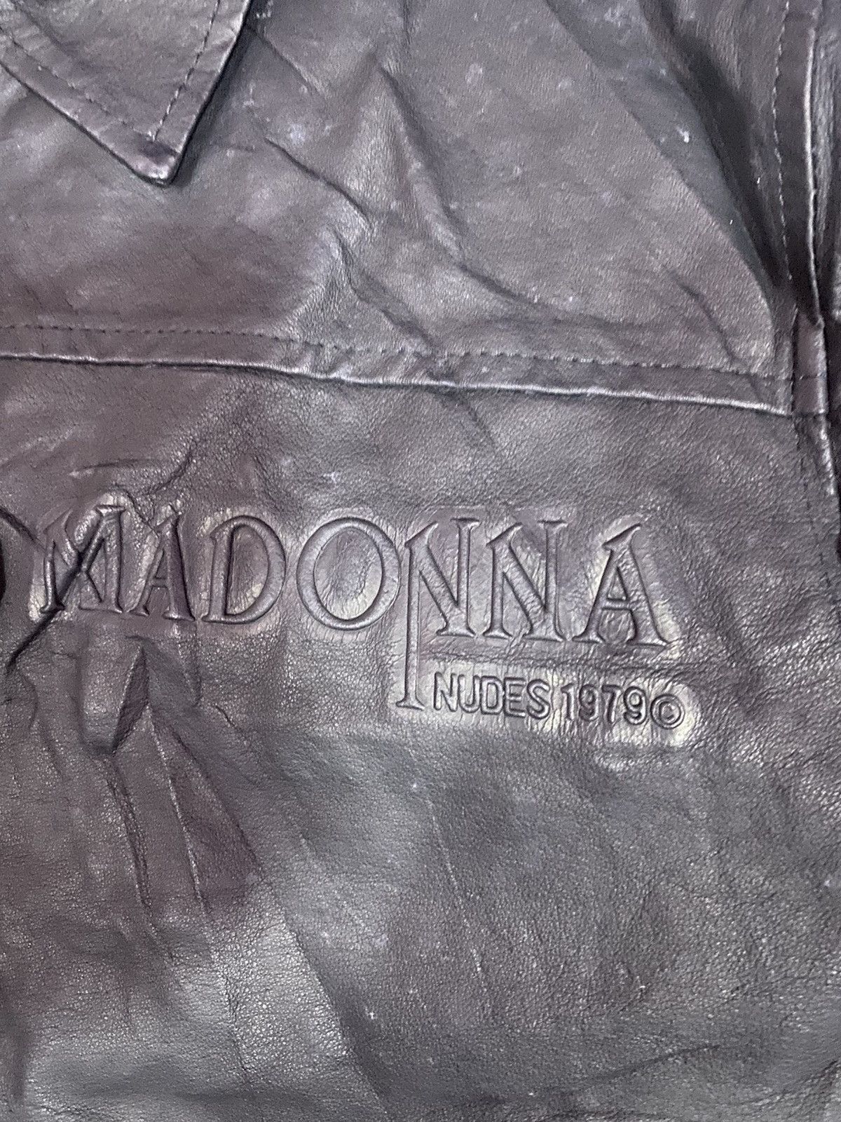 Other 🔥NOS Madonna Nudes 1979 Pig Nappa Leather Jacket Size US L / EU 52-54 / 3 - 4 Thumbnail