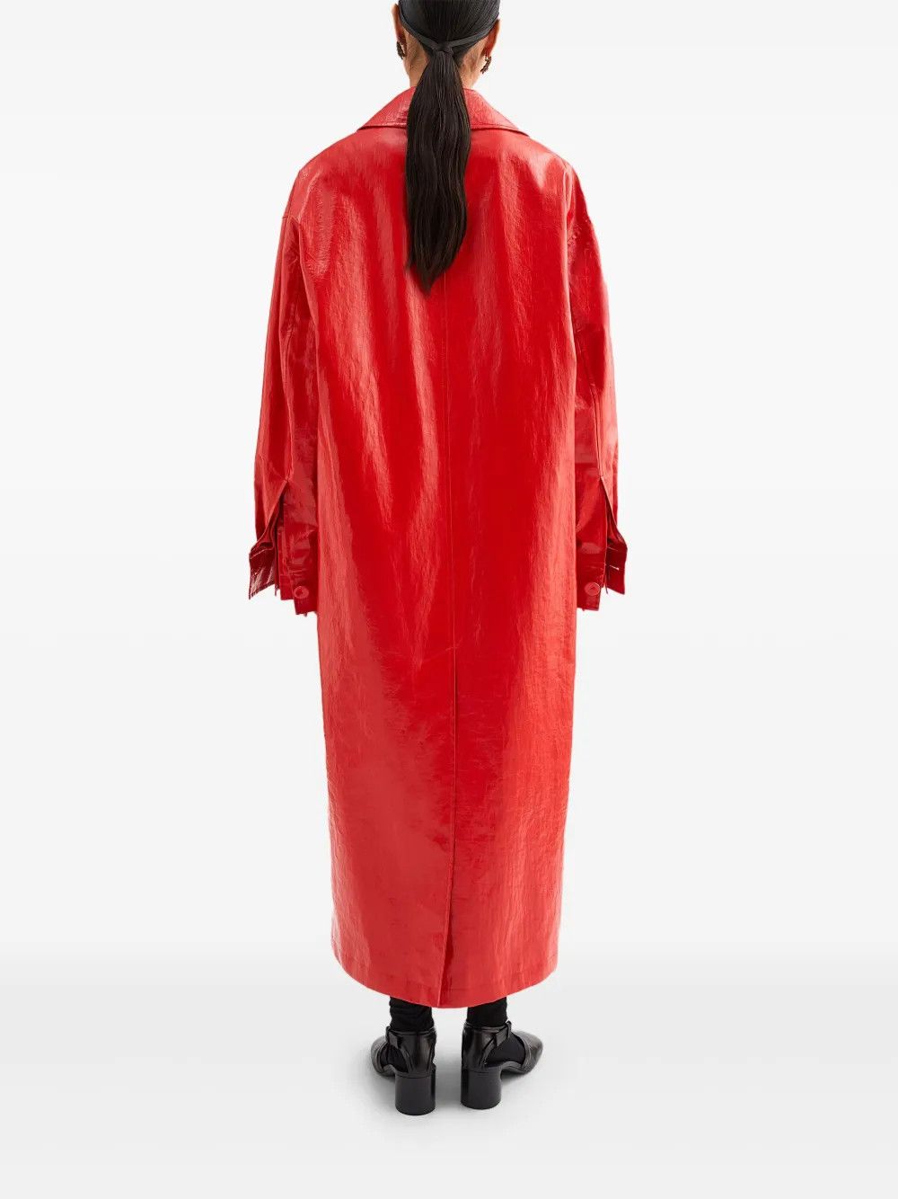 Jil Sander o1loc1c0426 Belted Trench Coat in Red Size L / US 10 / IT 46 - 3 Thumbnail