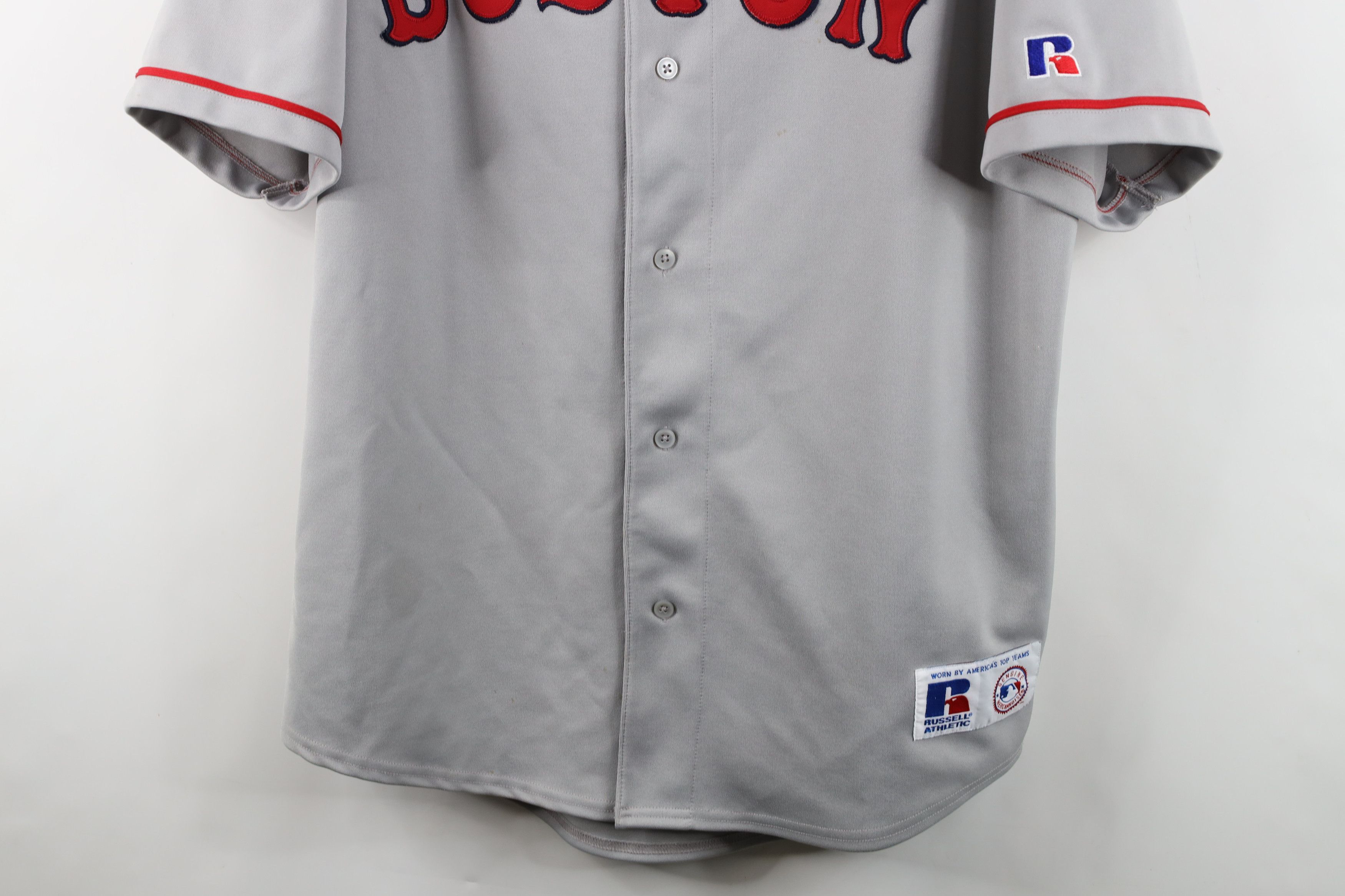 Russell Athletic Vintage 80s 90s Russell Athletic Baseball Jersey Gray Stitch Size US XXL / EU 58 / 5 - 3 Thumbnail