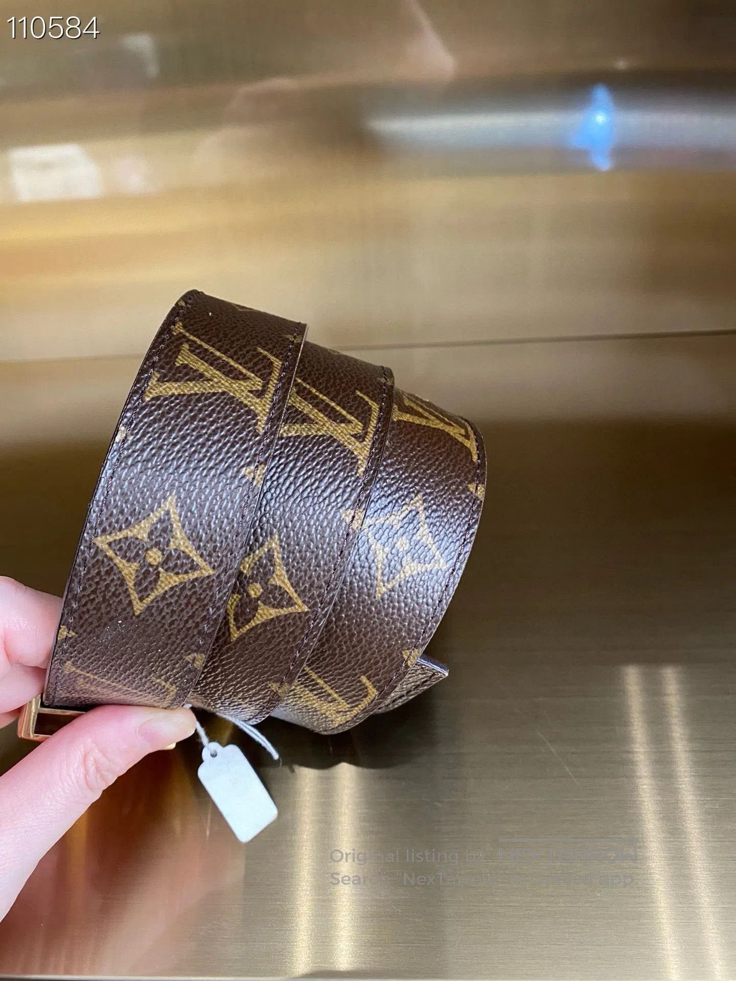 Louis Vuitton Louis Vuitton Monogram Belt. Size ONE SIZE - 2 Thumbnail