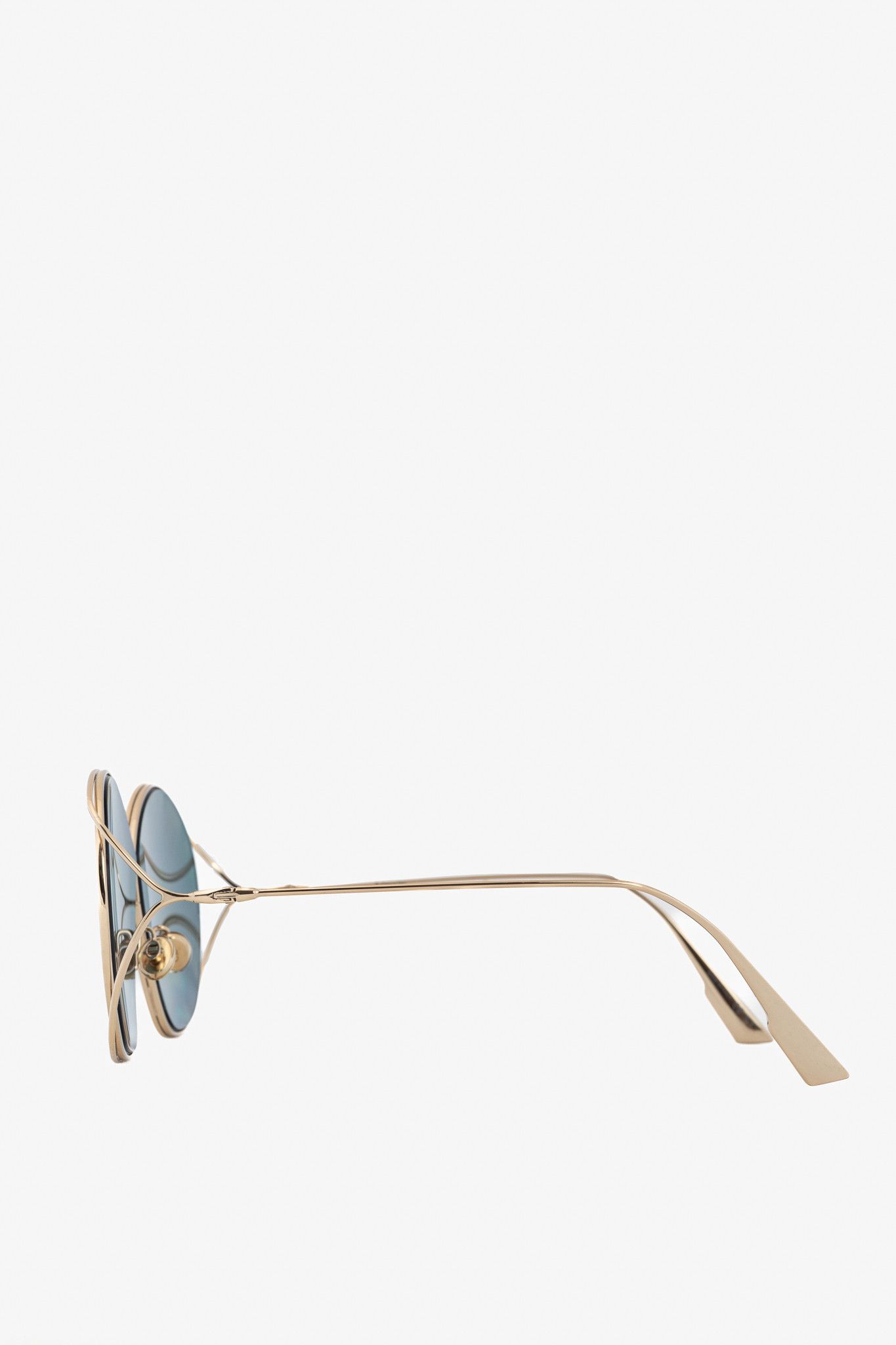 Dior Christian Dior DiorStellaire2 Gold-Tone Butterfly Sunglasses Size ONE SIZE - 3 Thumbnail