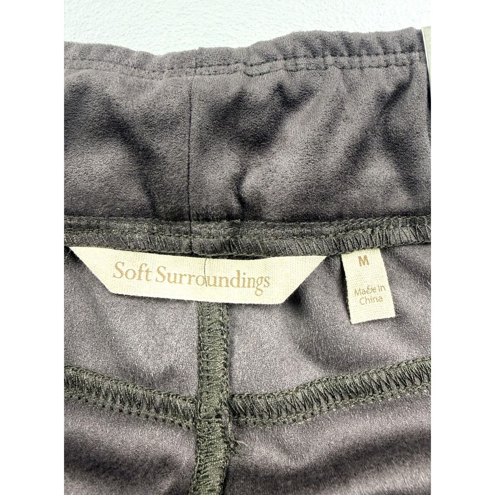 Soft Surroundings Soft Surroundings Pants Womens Medium Bootcut Pull On Microfiber Casual Gray Size 32" / US 10 / IT 46 - 3 Thumbnail