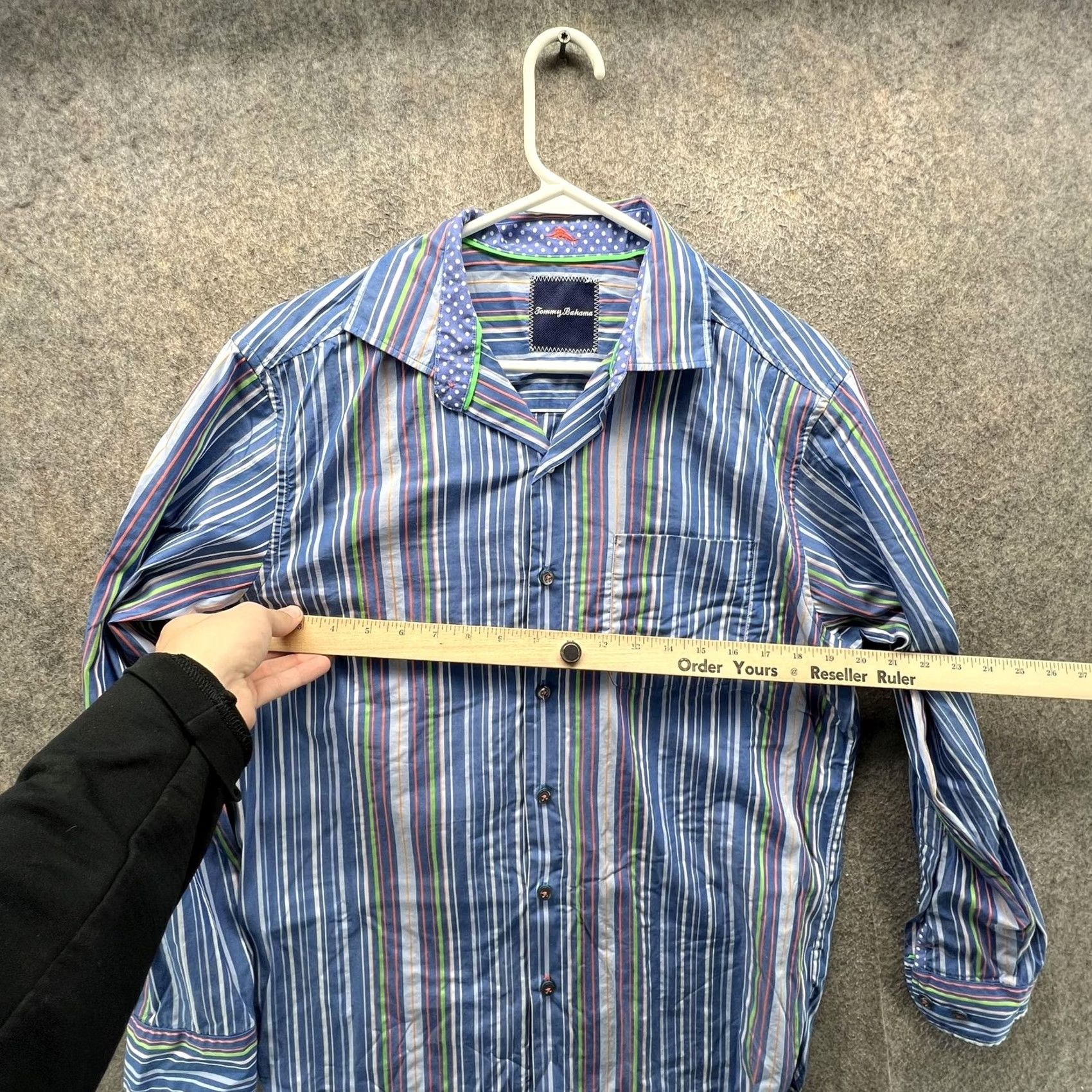 Tommy Bahama Tommy Bahama Shirt Mens S Blue Stripe Long Sleeve Button Front Casual Size US S / EU 44-46 / 1 - 2 Thumbnail