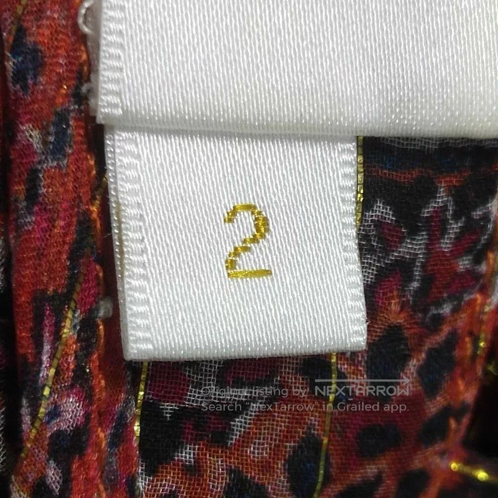 Zimmermann Zimmermann Red Printed Silk Blouse. Size M / US 6-8 / IT 42-44 - 7 Thumbnail