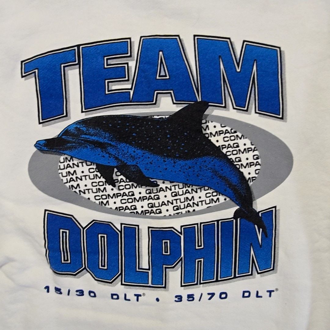 Fruit Of The Loom Vintage Team Dolphin Sweatshirt Tech Computer L Crewneck Size US L / EU 52-54 / 3 - 4 Thumbnail