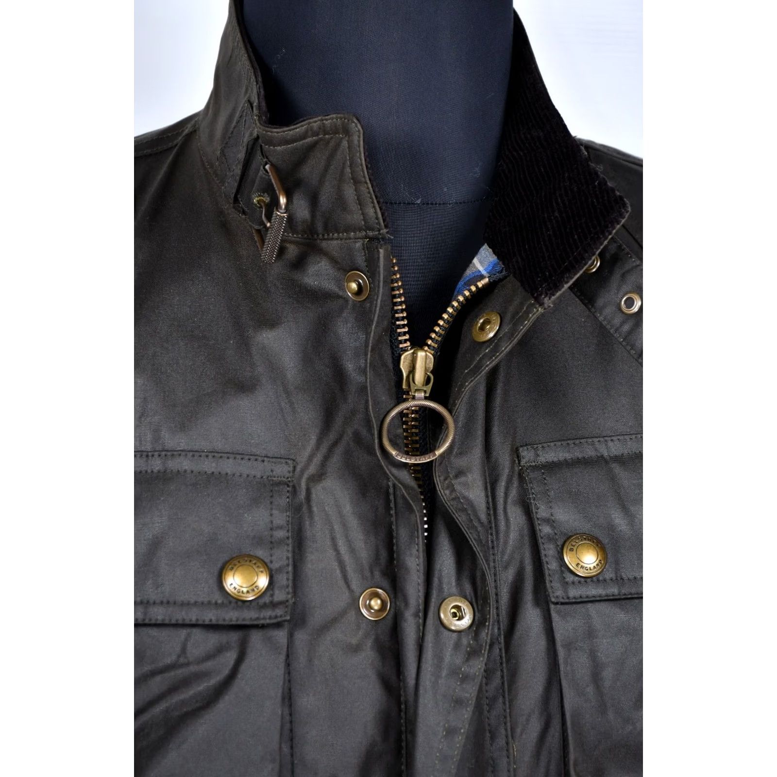 Belstaff Belstaff Racemaster Jacket Men's 38 Waxed Cotton Brown Logo Vintage? (No) Size US XXS / EU 40 - 5 Thumbnail