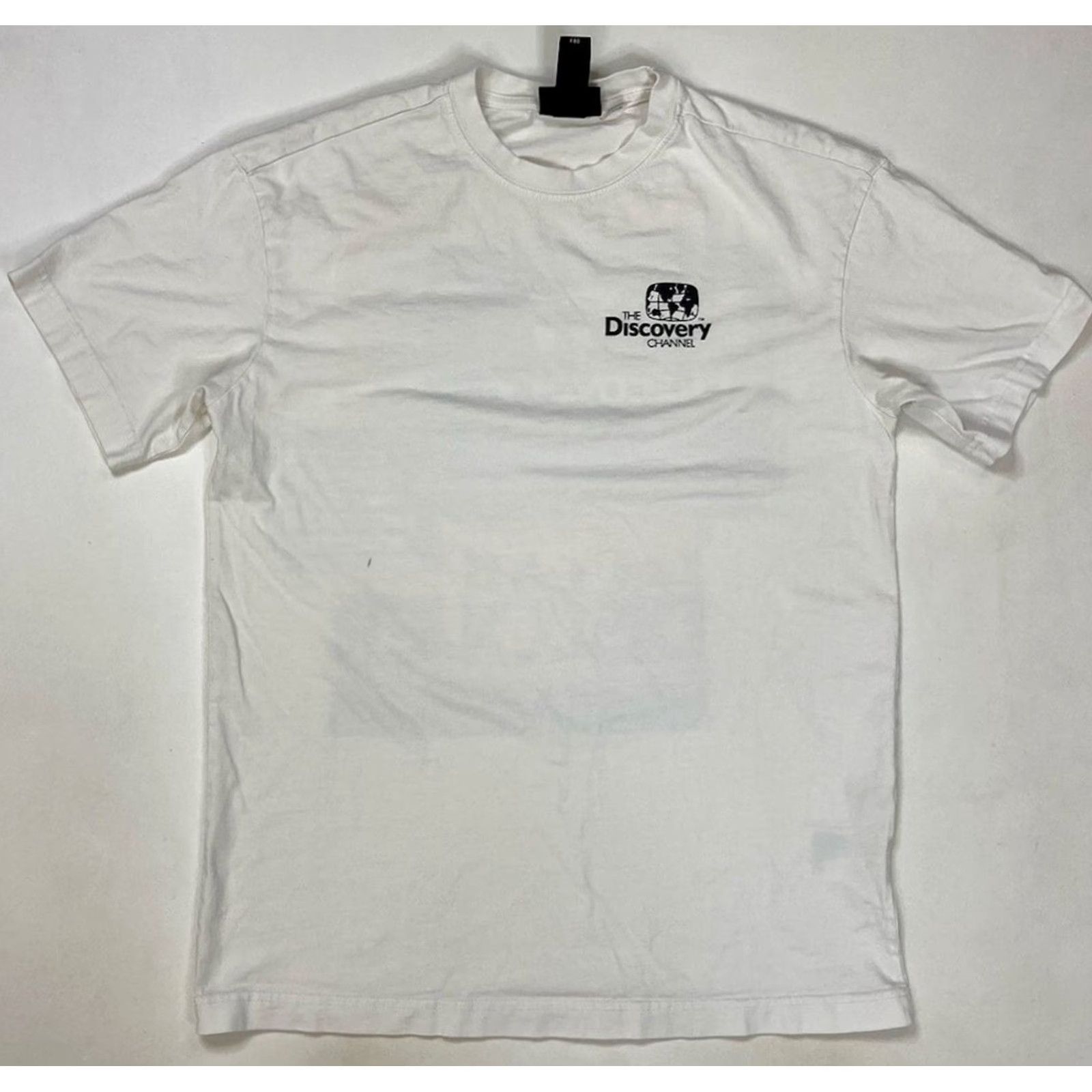 H&M VINTAGE H&M The Discovery Channel Graphic T-shirt Women XS White Short Sleeve Size XS / US 0-2 / IT 36-38 - 3 Thumbnail