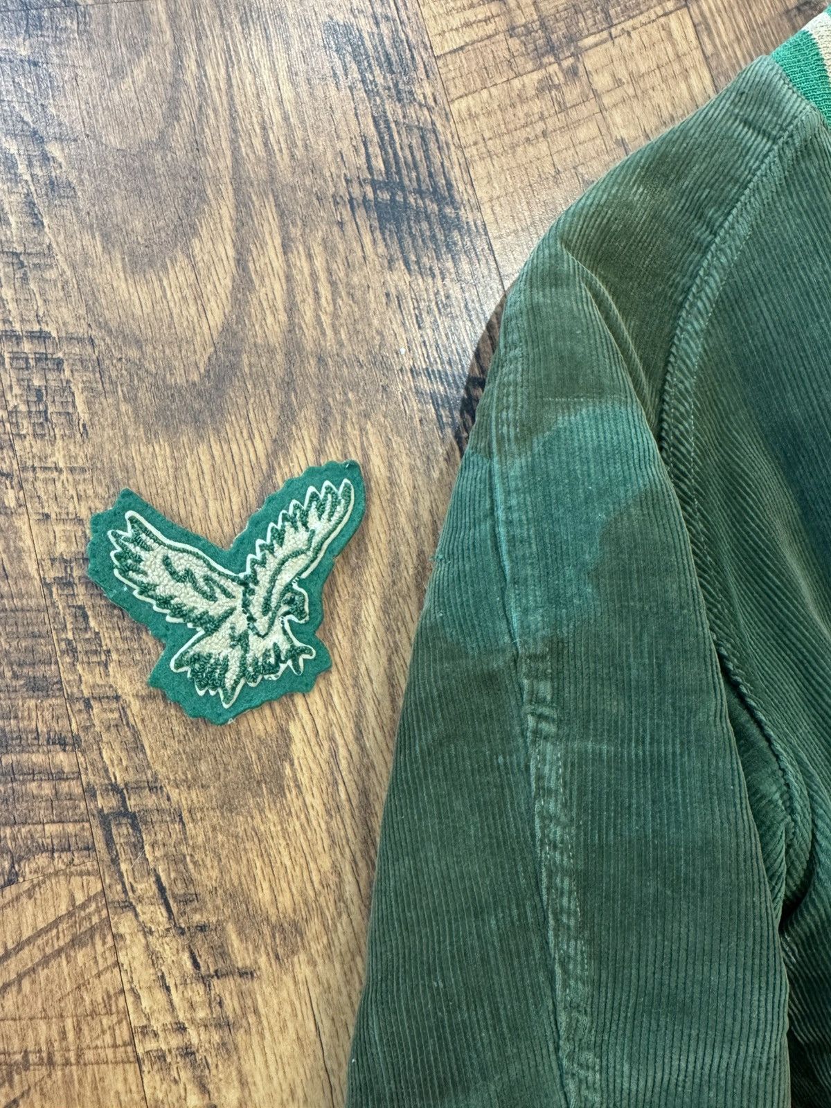 Vintage Vintage 1950s Green Corduroy Varsity Jacket Empire Size US M / EU 48-50 / 2 - 8 Thumbnail
