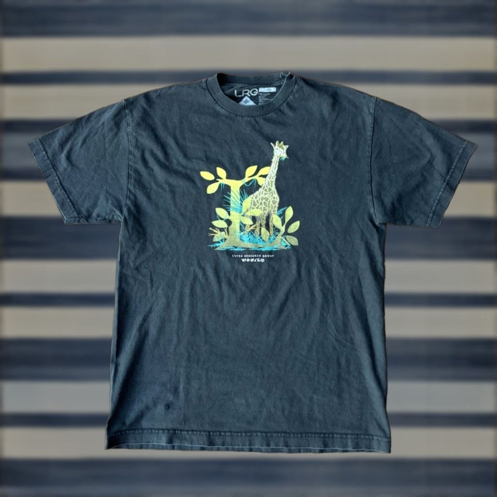 Vintage LRG Lifted Research Group Giraffe T-Shirt Men’s Large Black Graphic Size US L / EU 52-54 / 3 - 1 Thumbnail