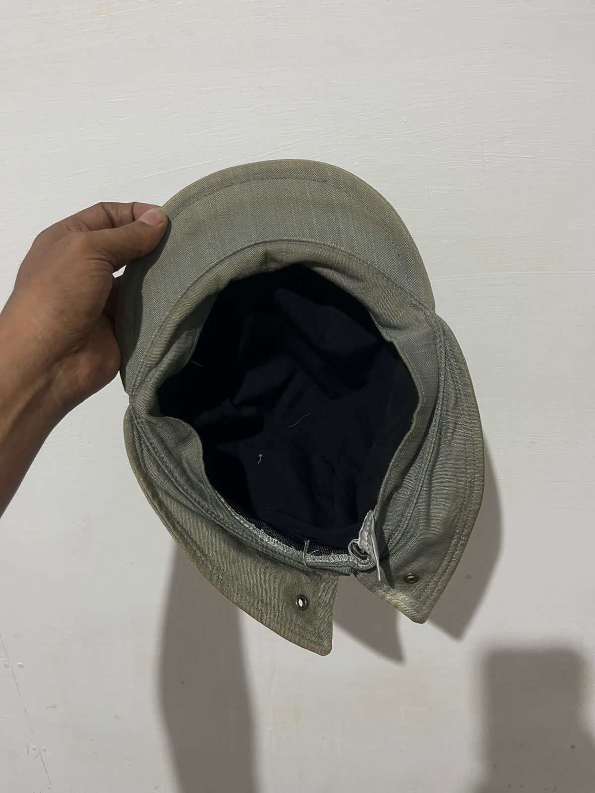 Issey Miyake Archive Stich Works Co.japan Distrassed Denim Flat Cap Size ONE SIZE - 3 Thumbnail