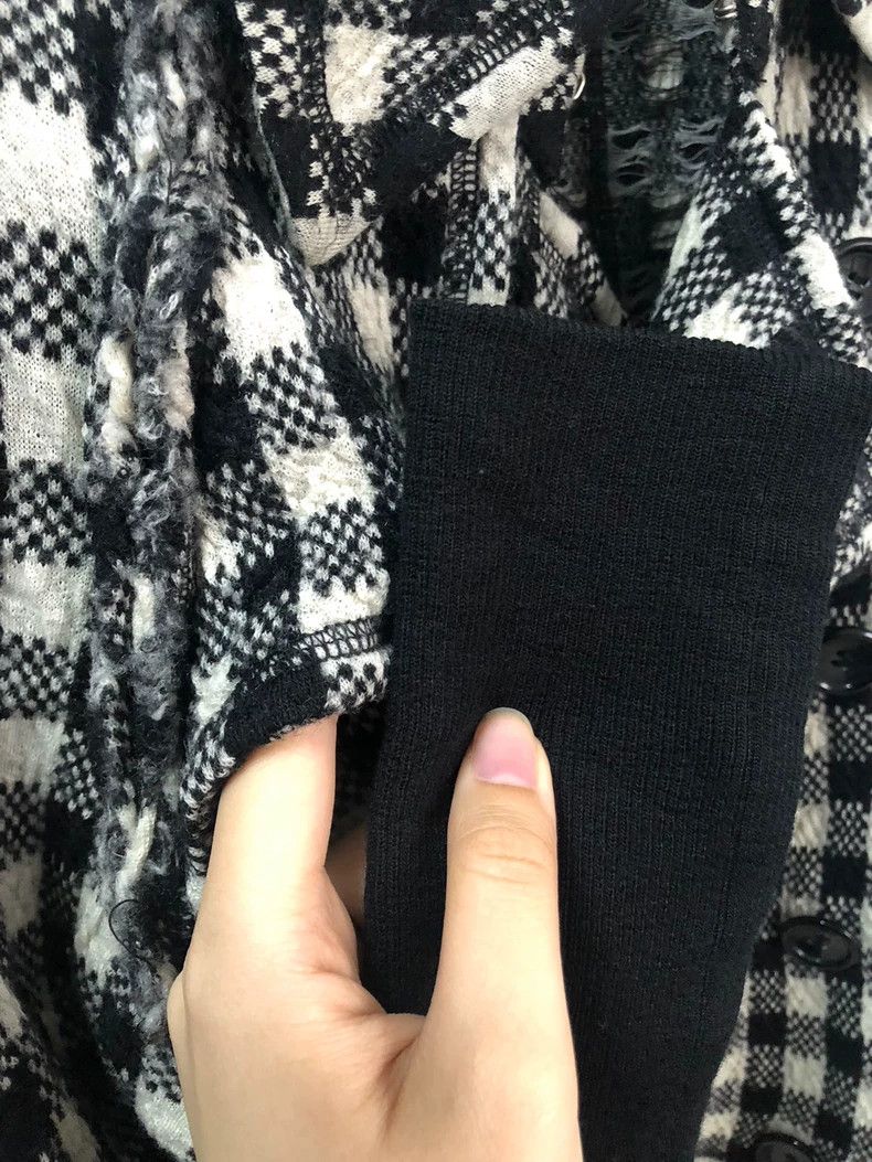 Comme des Garcons Comme Des Garcons Black and white woven plaid double-breas Size S / US 4 / IT 40 - 7 Thumbnail