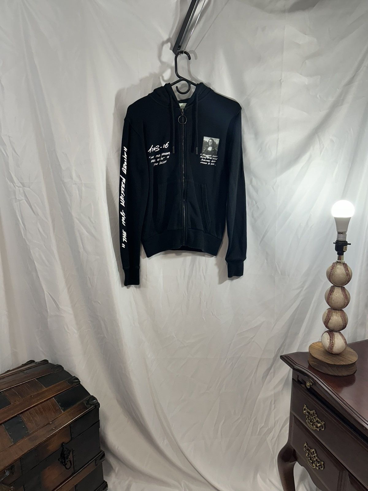 Off-White Off white Hoodie zip Mona Lisa Size US XXS / EU 40 - 1 Thumbnail