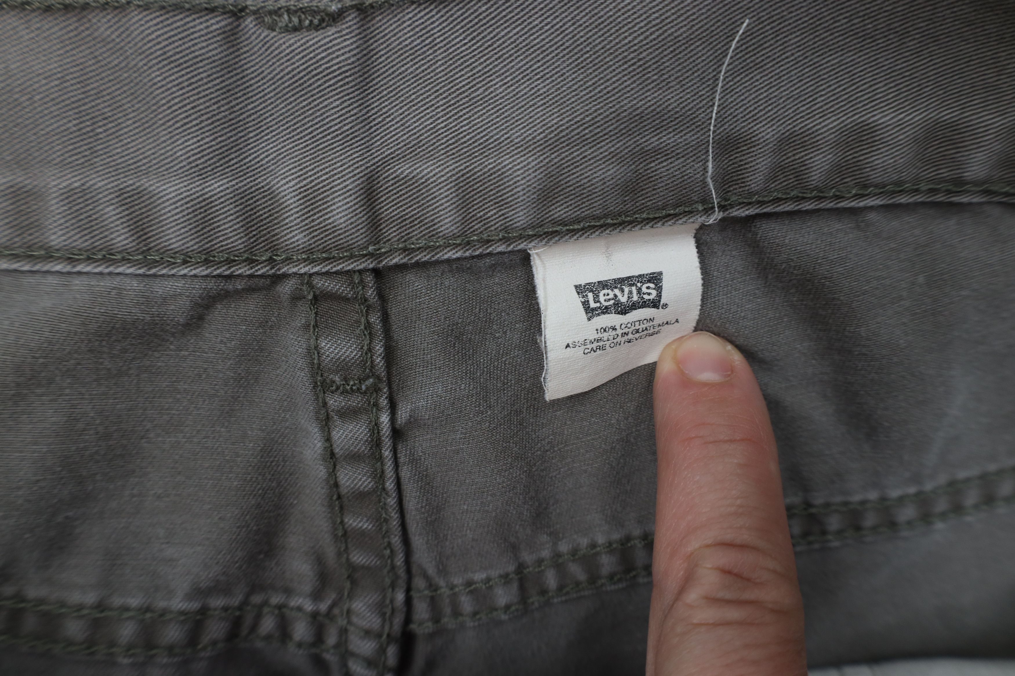 Levi's Vintage 90s Levis Baggy Wide Leg Dungaree Pants Gray Cotton Size US 34 / EU 50 - 11 Thumbnail