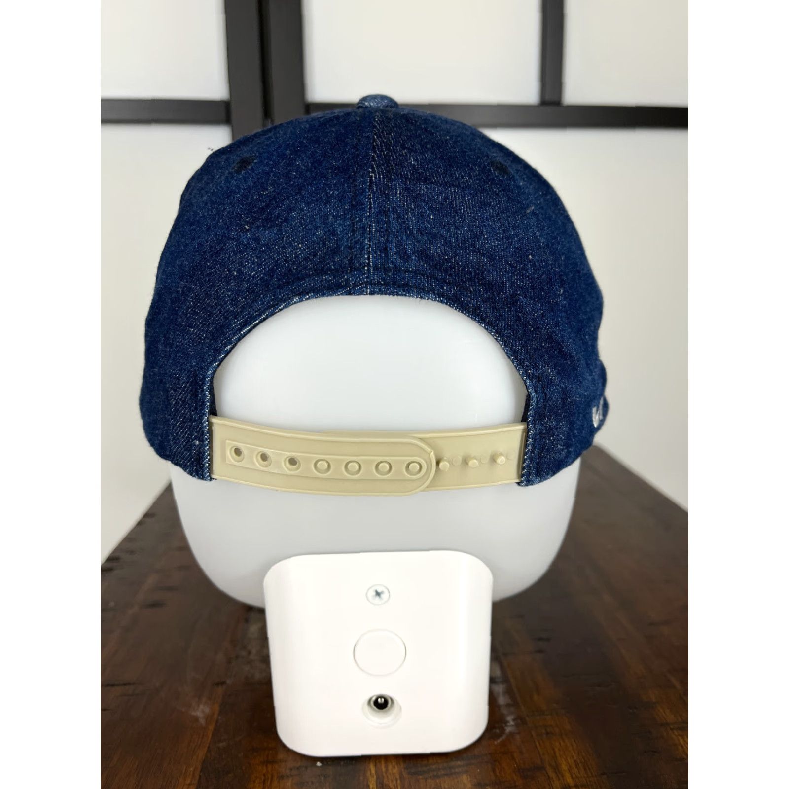 RVCA RVCA Hat Cap Snap Back Adult One Size Blue Denim Look Embroidered Skate Beach Men's Casual Adjustable 90s Theme Size ONE SIZE - 6 Thumbnail