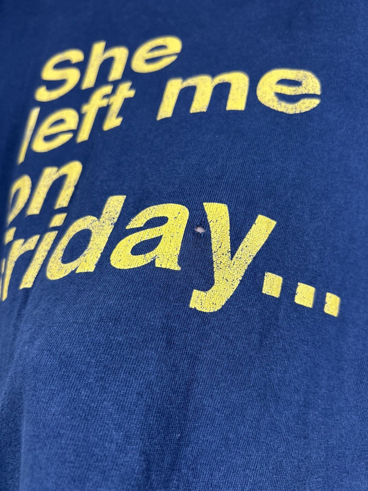 Band Tees Vintage Shed Seven “She Left Me On Friday…” Song T-Shirt XL Size US XL / EU 56 / 4 - 7 Thumbnail