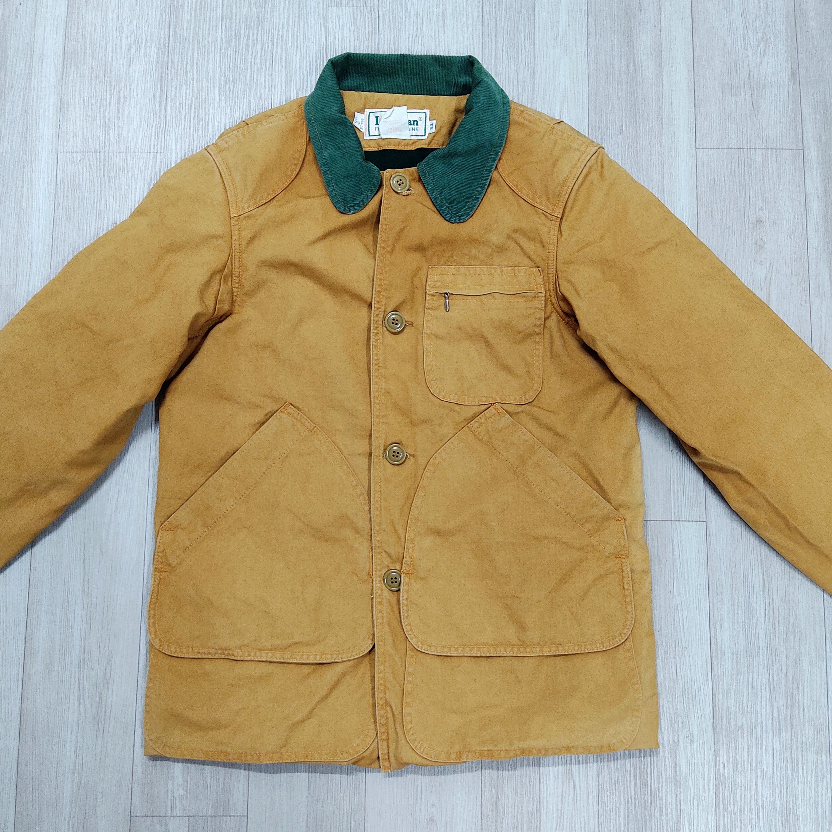 L.L. Bean 80s LL BEAN Duck Canvas Hunting Work Jacket Size US S / EU 44-46 / 1 - 4 Thumbnail