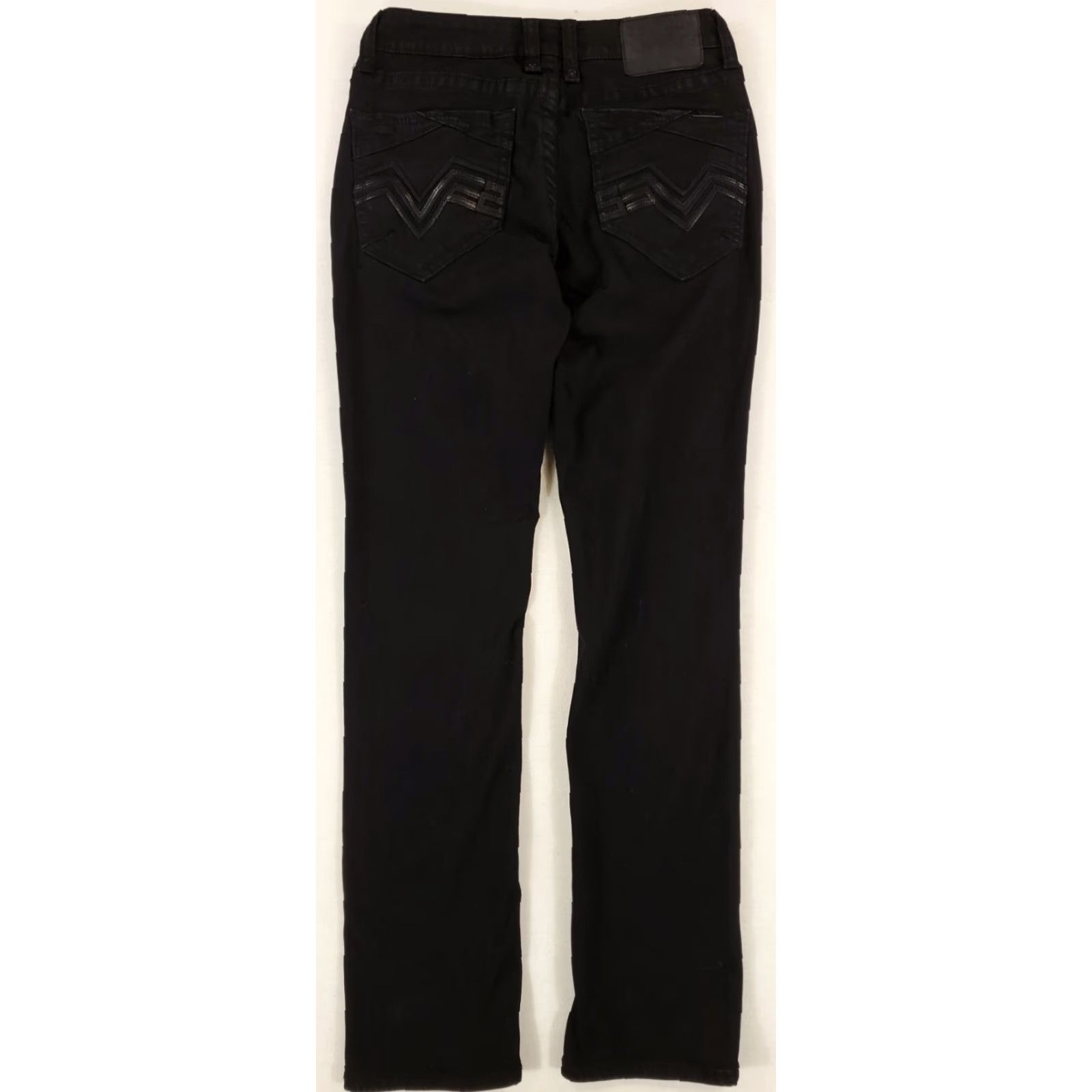 BKE VINTAGE Salvage BKE Buckle Jeans Black Havoc Straight Slim Fit Mens 31 x 34 Size US 31 - 7 Thumbnail