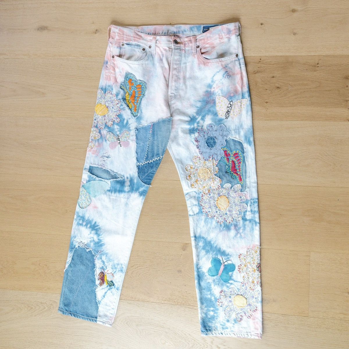 Kapital Kapital 12.5OZ Papillon Flared Tie Dye Jeans Size US 38 / EU 54 - 1 Thumbnail