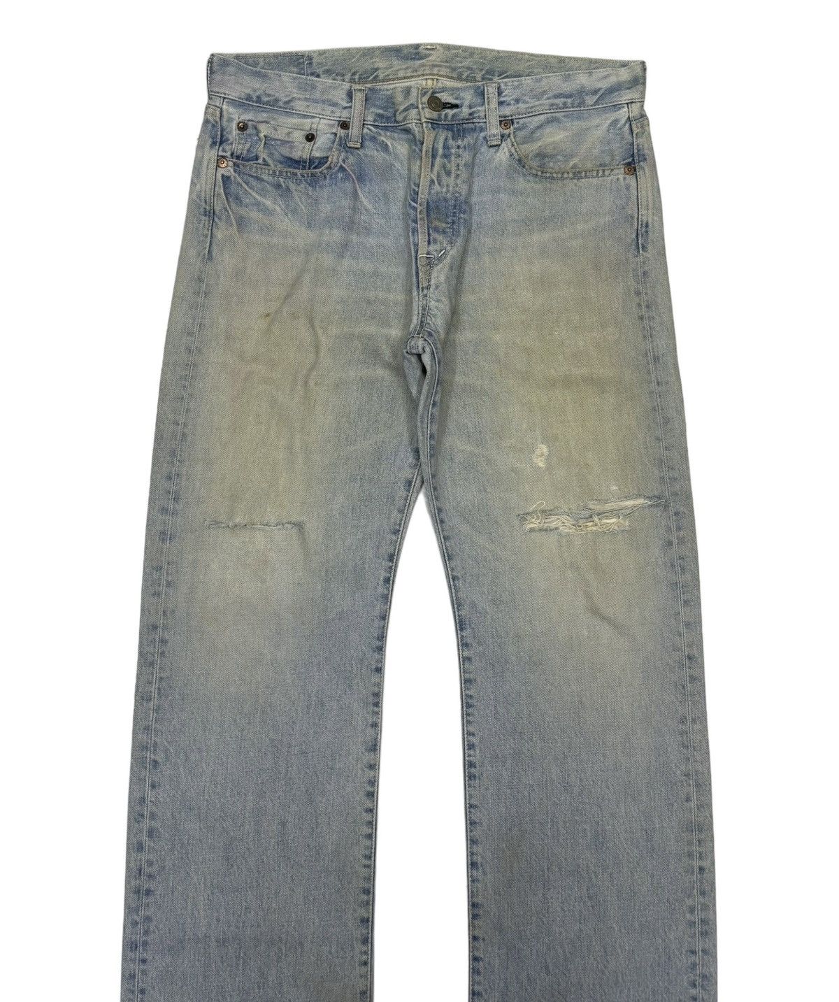 Hysteric Glamour 🔥VINTAGE SPELLBOUND BLUE WASH DISTRESSED DENIM JEANS Size US 33 - 5 Thumbnail
