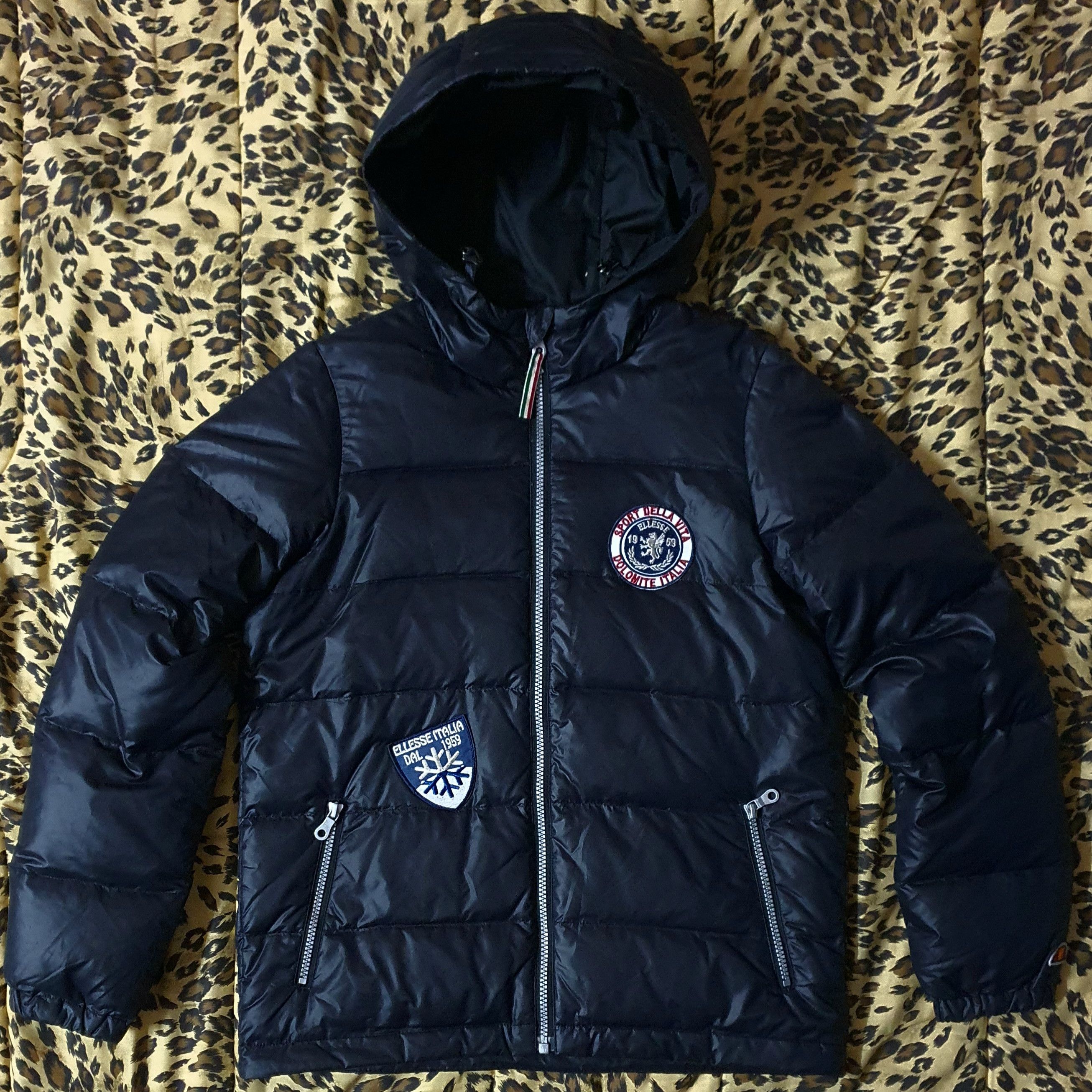 Ellesse ellesse patchwork light puffer hooded jacket Size US M / EU 48-50 / 2 - 1 Thumbnail