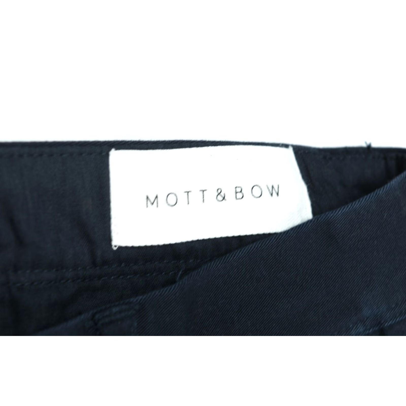 Mott & Bow MOTT & BOW Twill Chino Charles Pants Navy Blue Slim Fit Cotton Shirt Pants Mens 33x32 Navy Blue Slim Fit Cotton Size US 33 - 5 Thumbnail