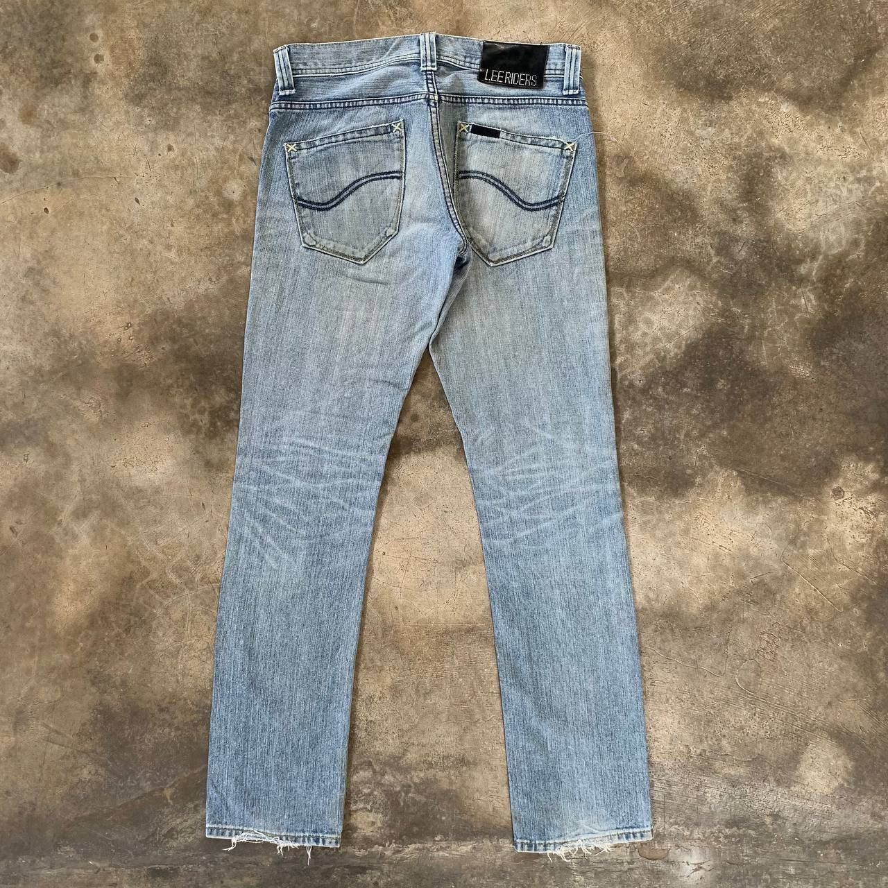 Lee Women Lee Riders Jeans Light Blue Wash Denim Size 32" / US 10 / IT 46 - 2 Thumbnail