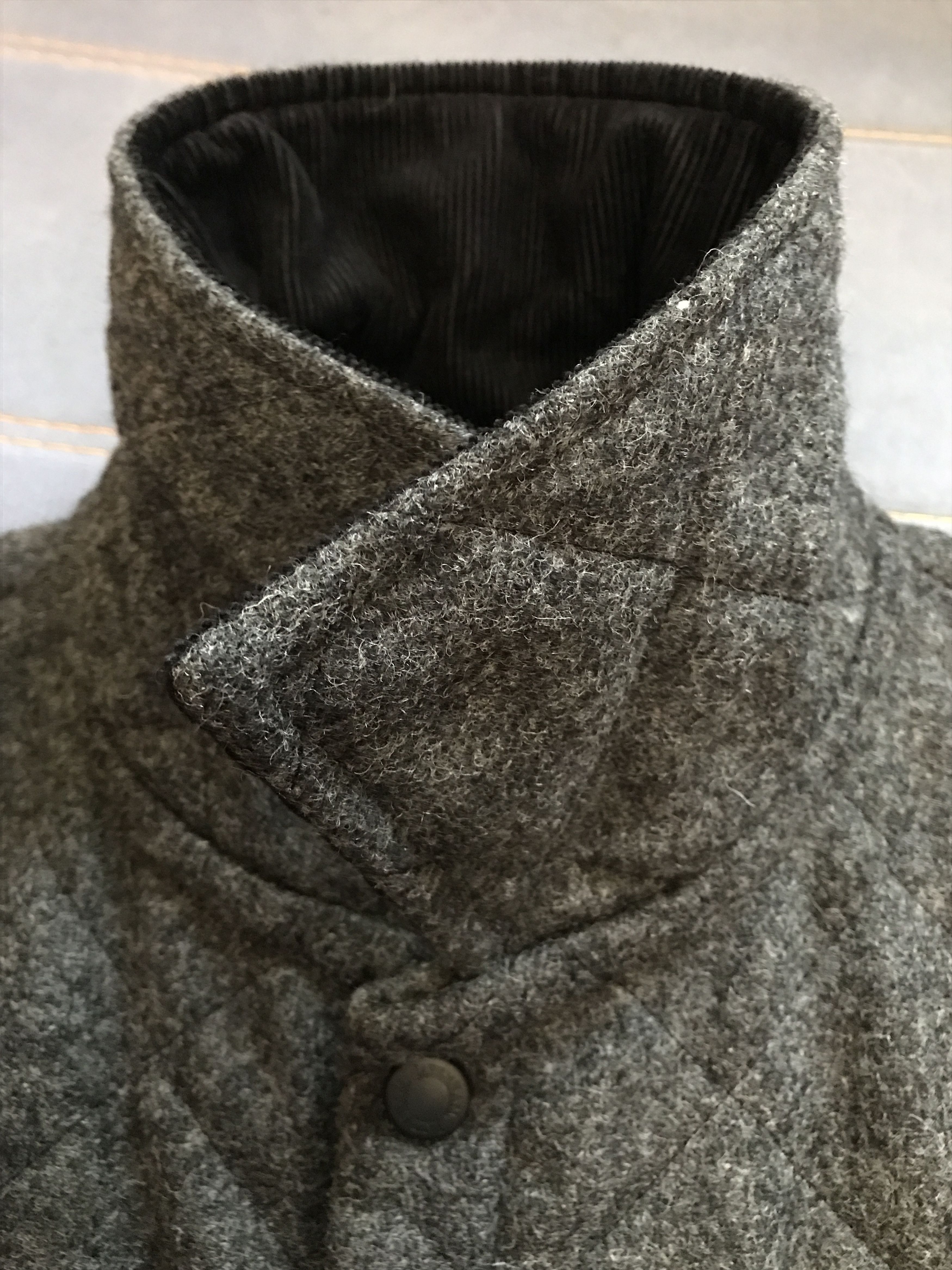 Japanese Brand Lavenham Quilted Wool Bomber Jacket Barbour Burberry Polo Size US M / EU 48-50 / 2 - 7 Thumbnail