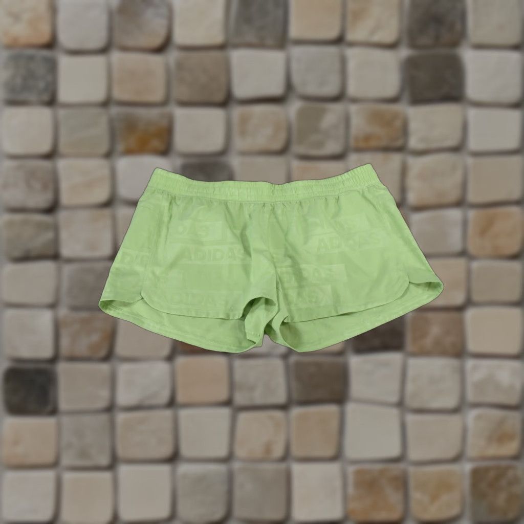 Adidas Adidas Shorts Womens Large Aeroready Green Lightweight Linerless Size 36" / US 14 / IT 50 - 1 Thumbnail