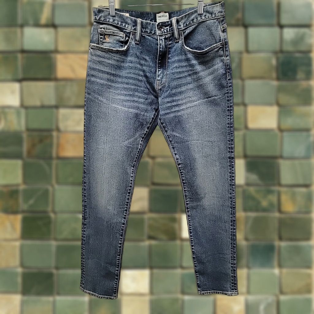 Todd Snyder Todd Snyder Mens Slim Jeans 32x34 5-Pocket Denim Cotton Blend Blue Slim Fit Stretch Size US 32 / EU 48 - 1 Thumbnail