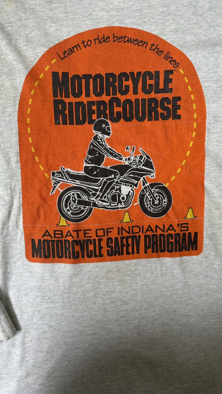 Vintage VINTAGE MOTORCYCLE RIDER COURSE LS TEE Size US L / EU 52-54 / 3 - 2 Thumbnail