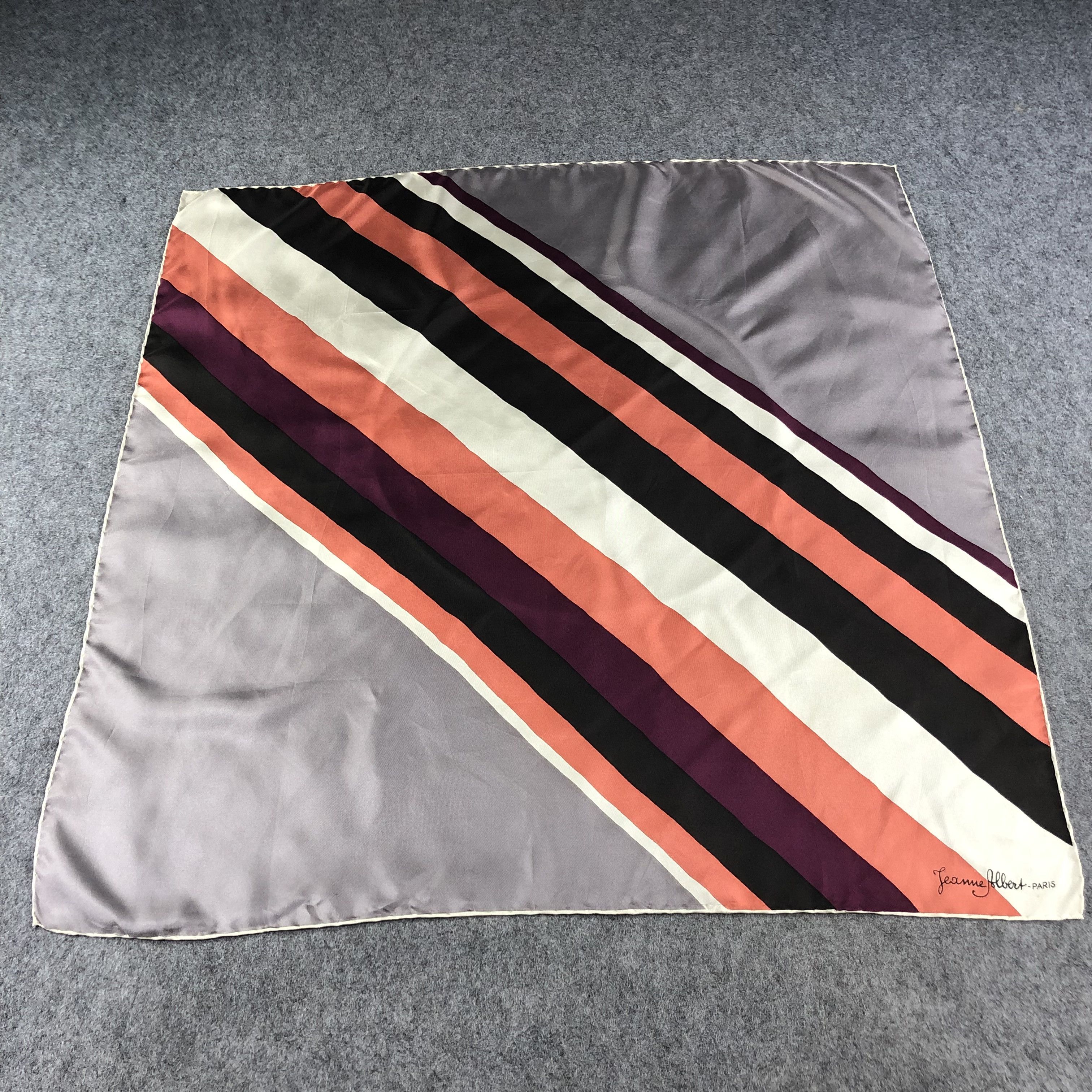 Jeanne Albert Hand Rolled Silk Scarf M924