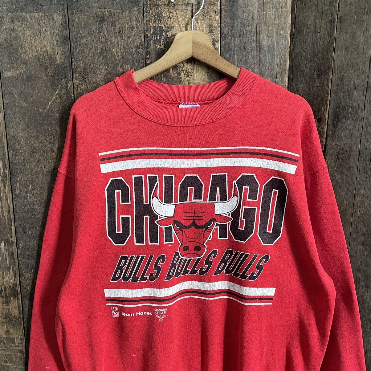 NBA × Vintage Vintage Chicago Bulls Crewneck Sweatshirt Size US XL / EU 56 / 4 - 2 Thumbnail